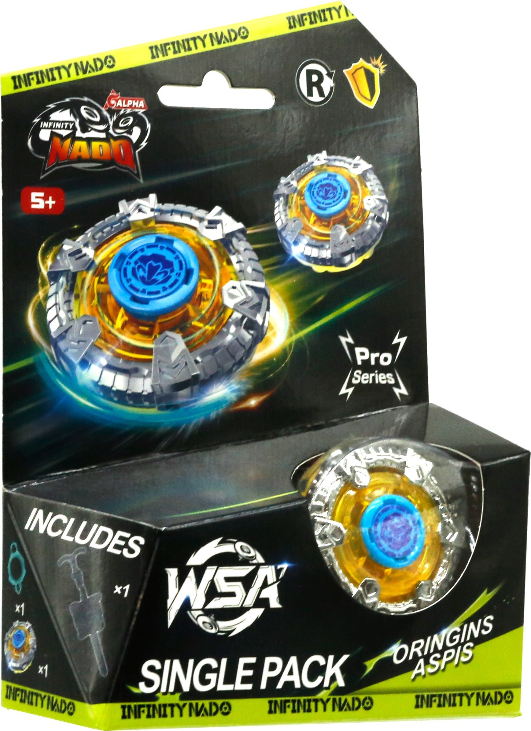 Волчок Infinity Nado VII Pro Series Single Pack Origins Щит (Aspis) (EU664621-4) фото 