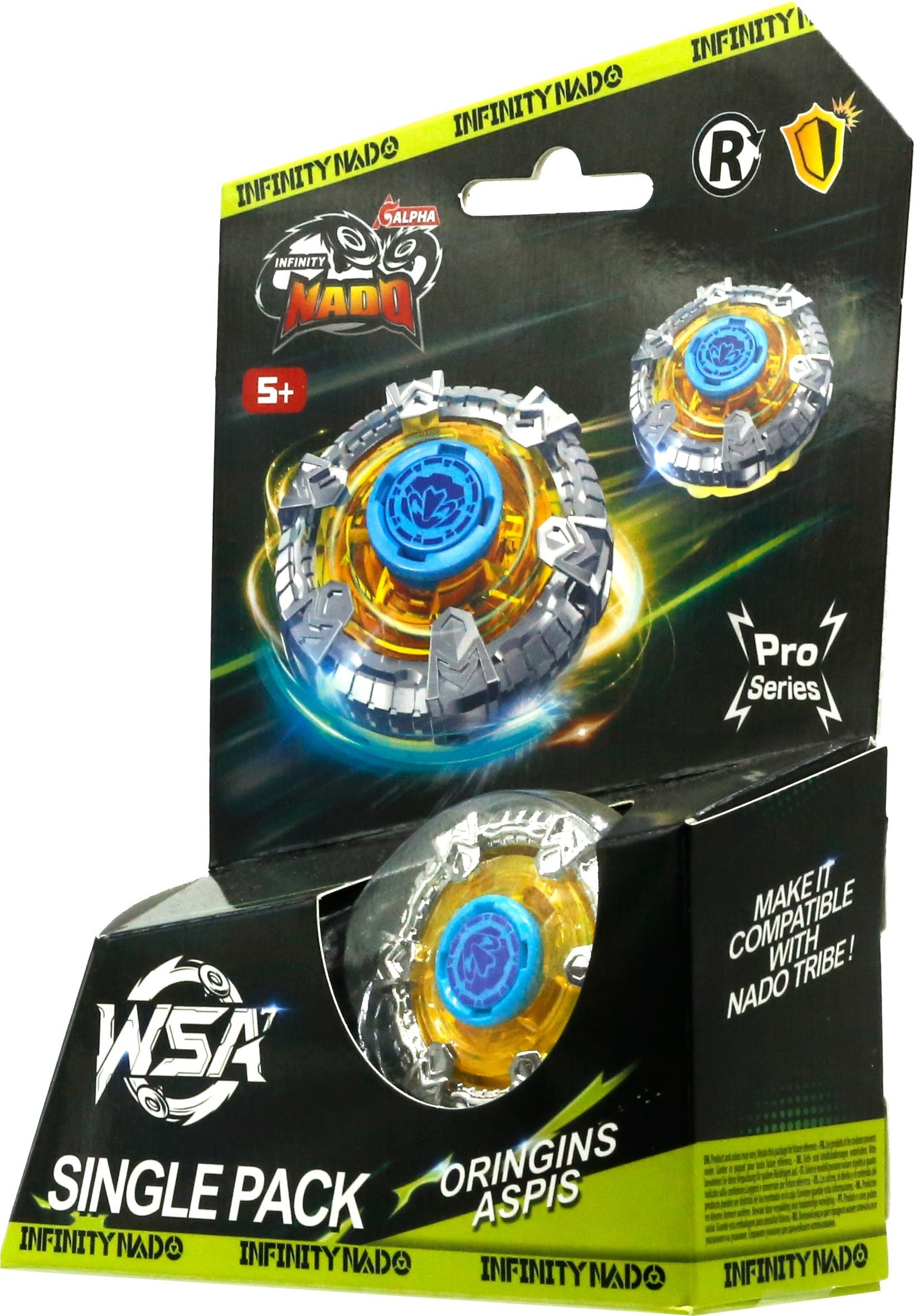 Волчок Infinity Nado VII Pro Series Single Pack Origins Щит (Aspis) (EU664621-4) фото 