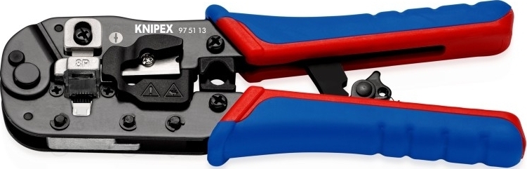 Клещи обжимные KNIPEX Western, для обжима штекеров 190мм (97-51-13) фото 