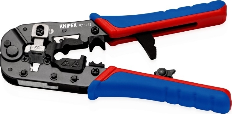 Клещи обжимные KNIPEX Western, для обжима штекеров 190мм (97-51-13) фото 