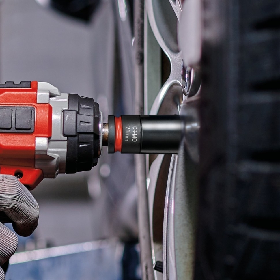 Набор ударных торцевых головок Einhell 80мм 1/2" 3шт (109263) фото 6