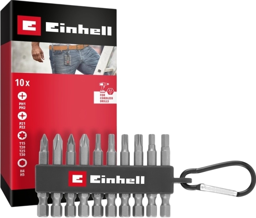 Набір ударних біт Einhell 50мм, 10шт (118623)фото