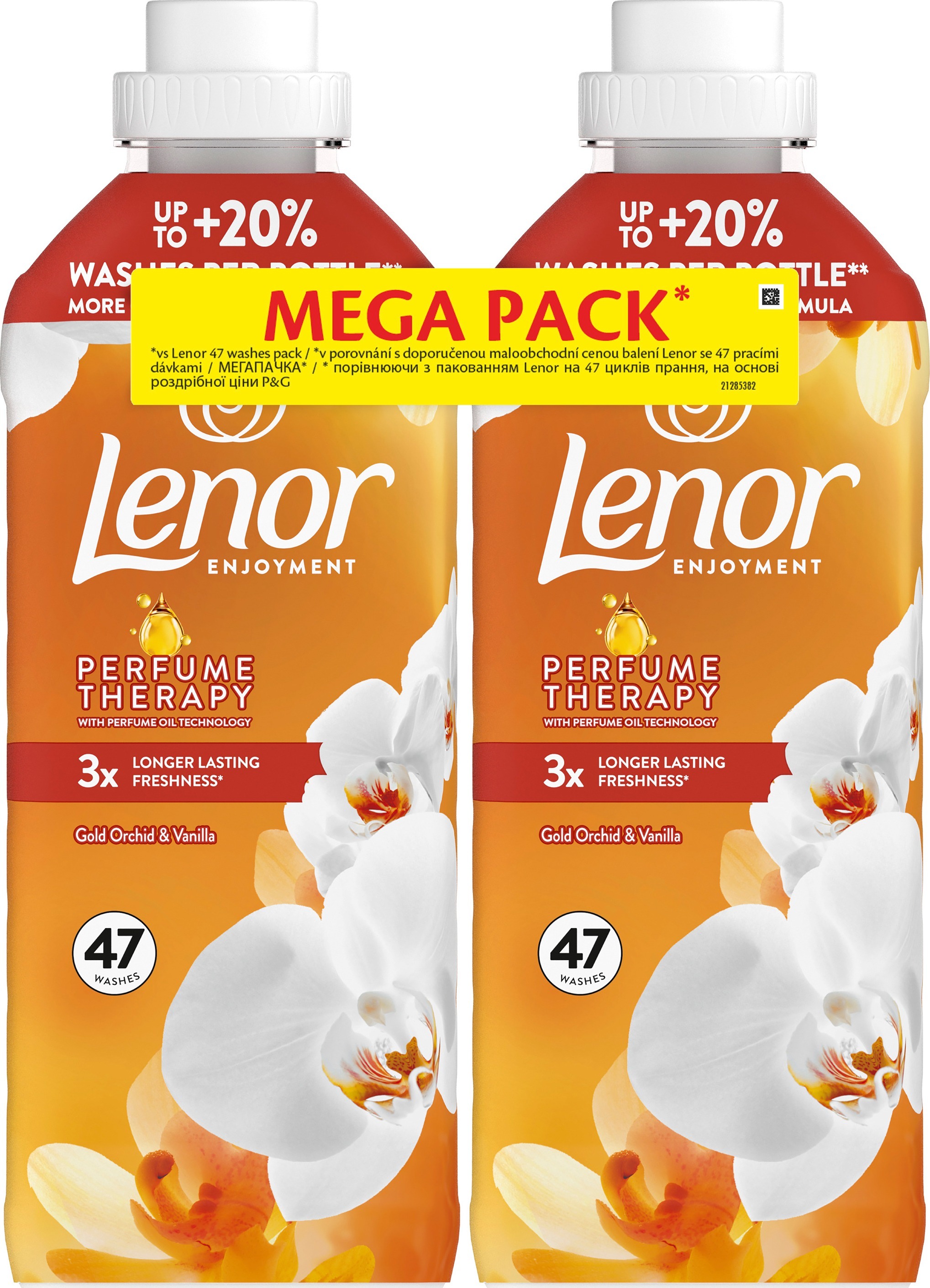 Кондиционер для белья Lenor Орхидея и Ваниль 2 x 987 мл фото 2