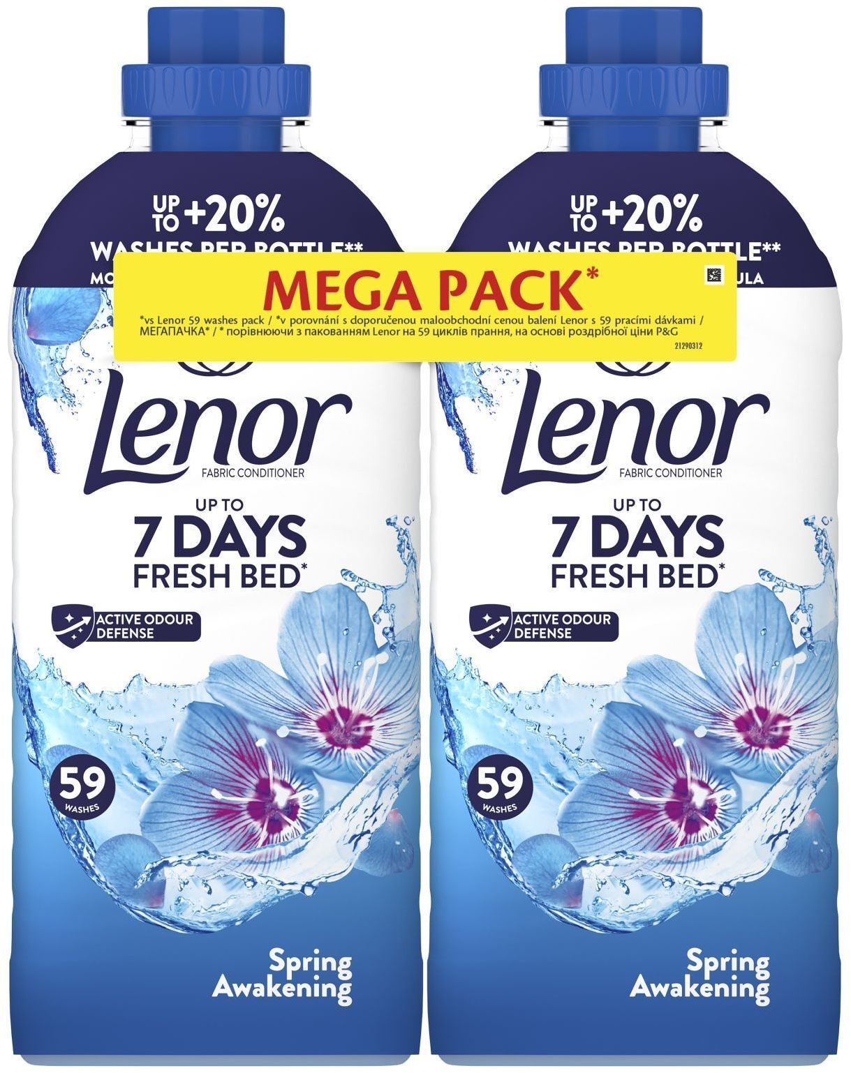 Кондиционер для белья Lenor Пробуждение весны 2 x 1,239 л фото 