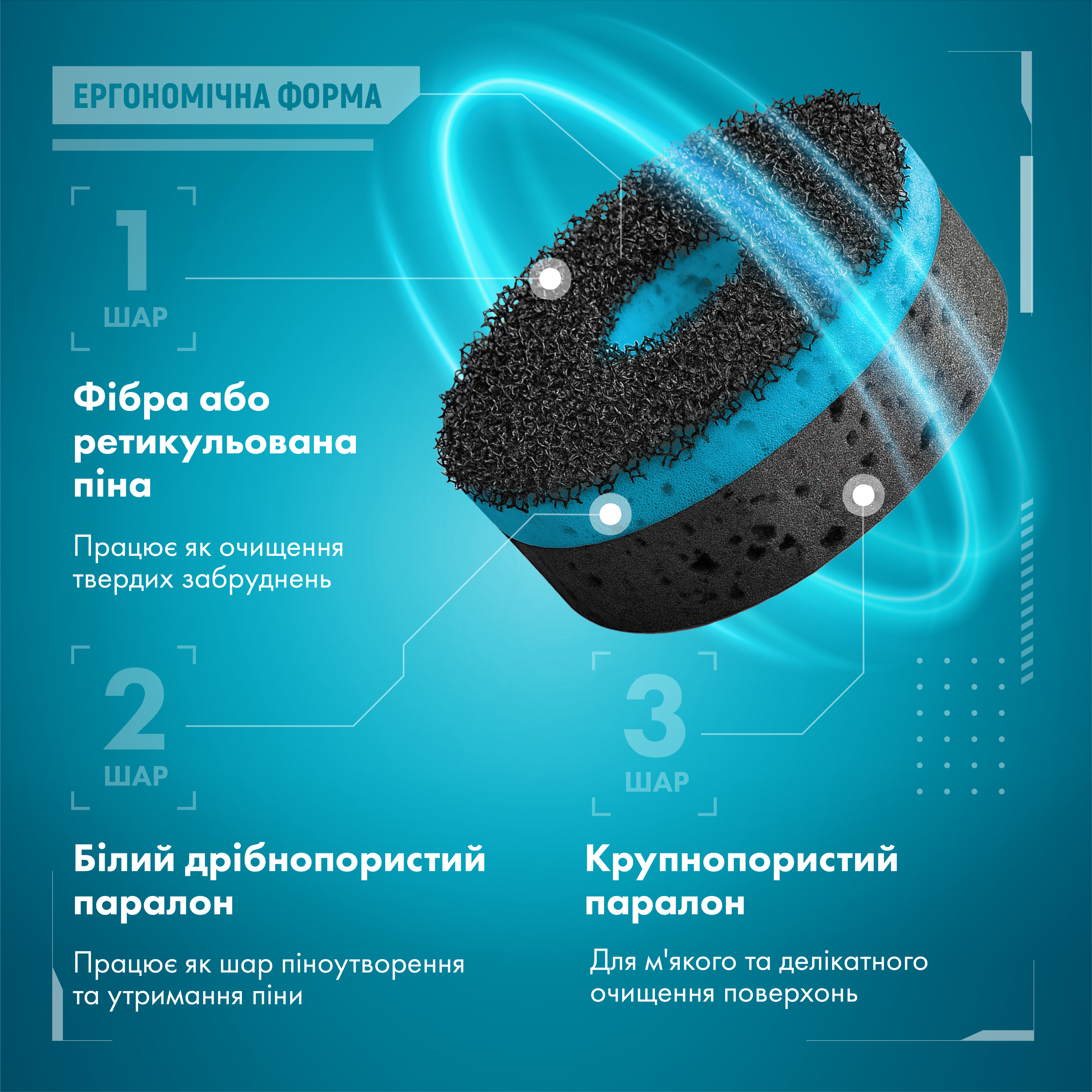 Губки кухонные Maxi Power Nanomatic 4 шт фото 