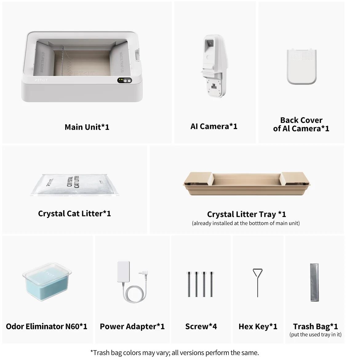 Смарт лоток Petkit Purobot Crystal Duo with Camera P9905фото