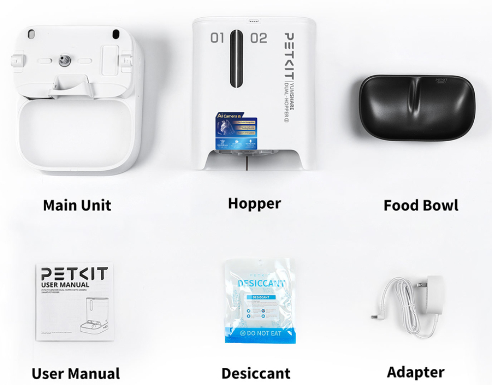 Смарт годівниця Petkit Yumshare Dual-Hopper 2 with Cam P592фото