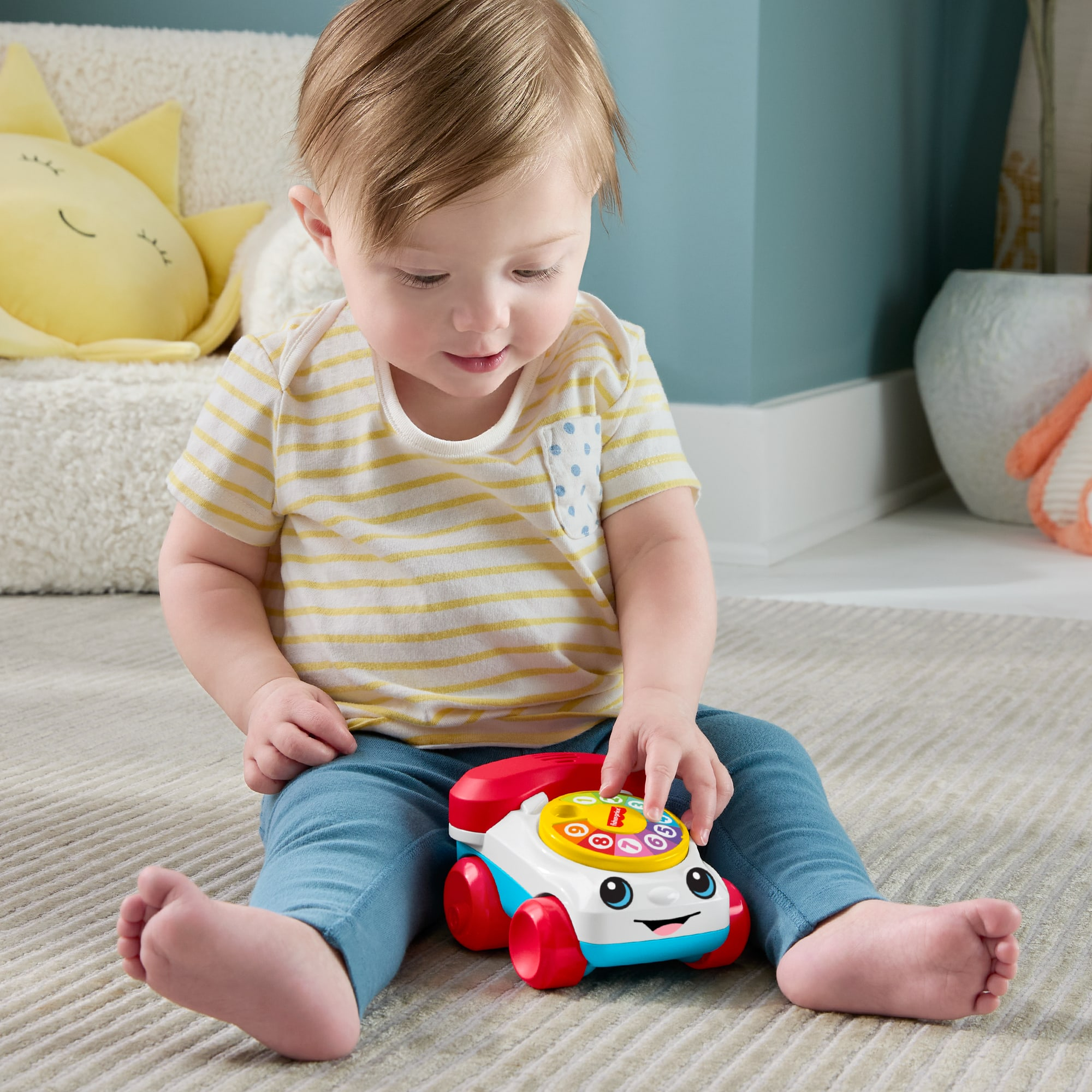 Машинка-каталка Веселий телефончик Fisher-Price (JKD56) фото3