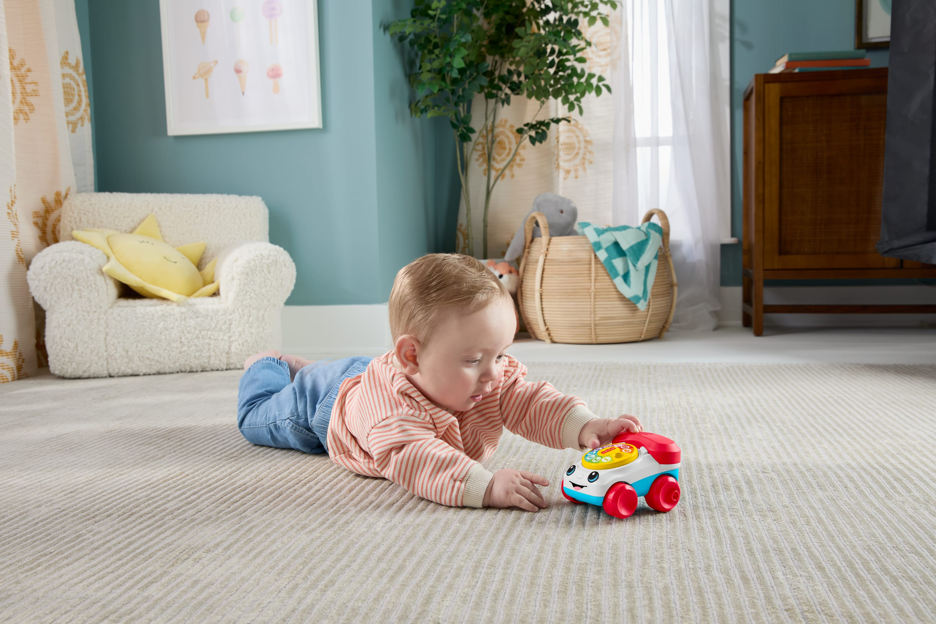 Машинка-каталка Веселий телефончик Fisher-Price (JKD56) фото6