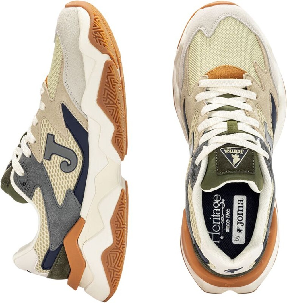 Кроссовки мужские JOMA C1400 Men 2536 Beige Green C1400S2536 42 бежевые фото 