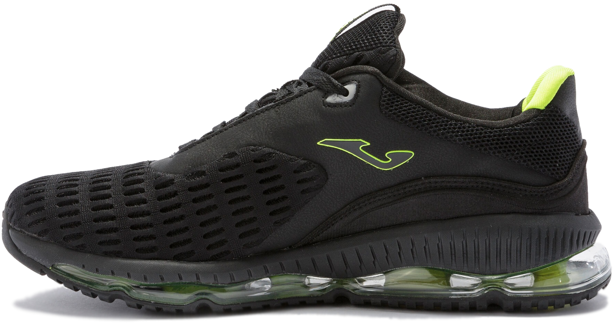 Кроссовки мужские JOMA Shark 2101 Black Lemon Fluor CSHARW2101 45 черные фото 