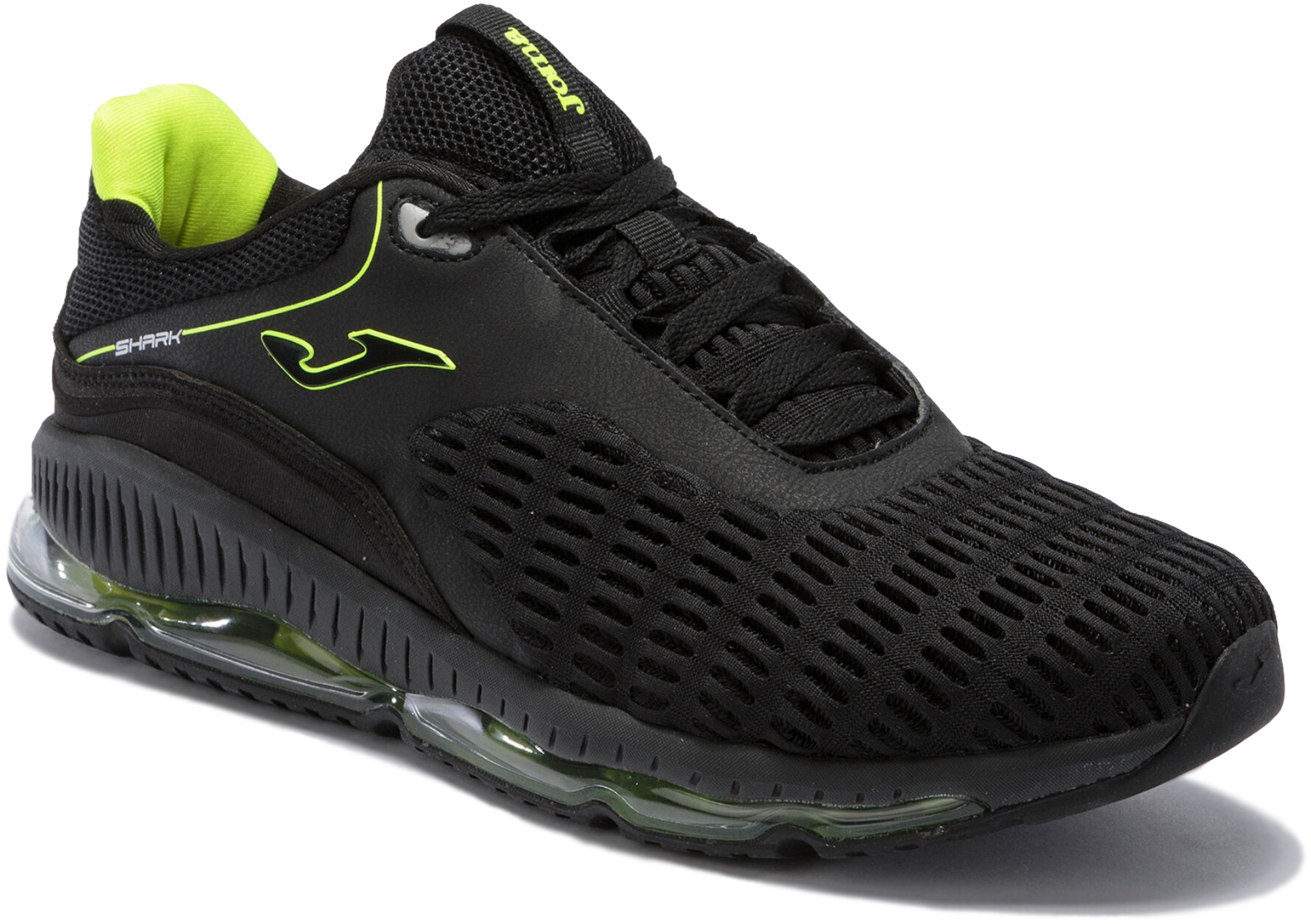 Кроссовки мужские JOMA Shark 2101 Black Lemon Fluor CSHARW2101 45 черные фото 
