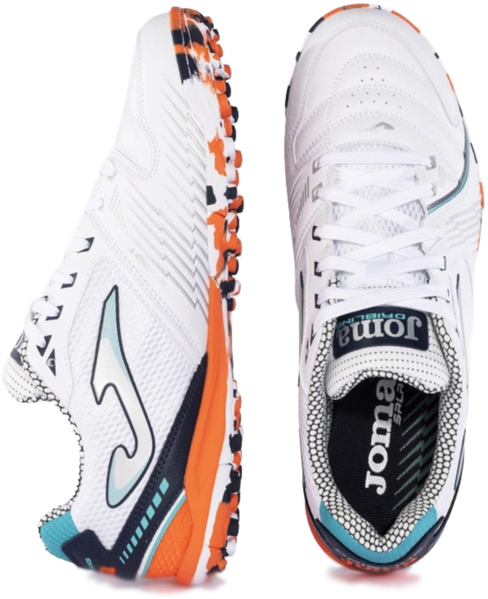 Сороконожки мужские JOMA Dribling 2432 White Orange Turf DRIW2432TF 45 белые фото 4