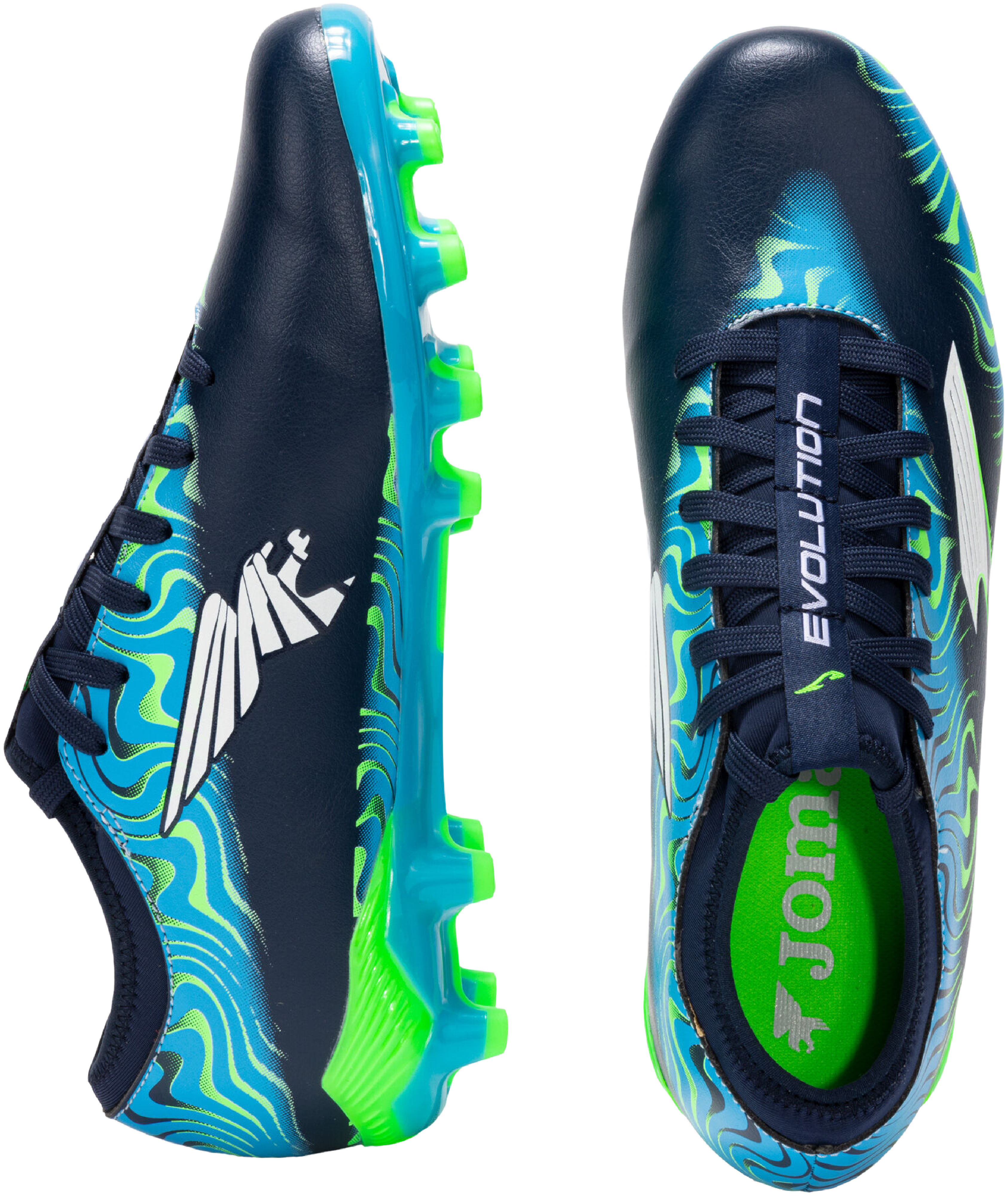 Бутсы мужские JOMA Evolution 2503 Navy Firm Ground EVOS2503FG 41 темно-синие/серые фото 
