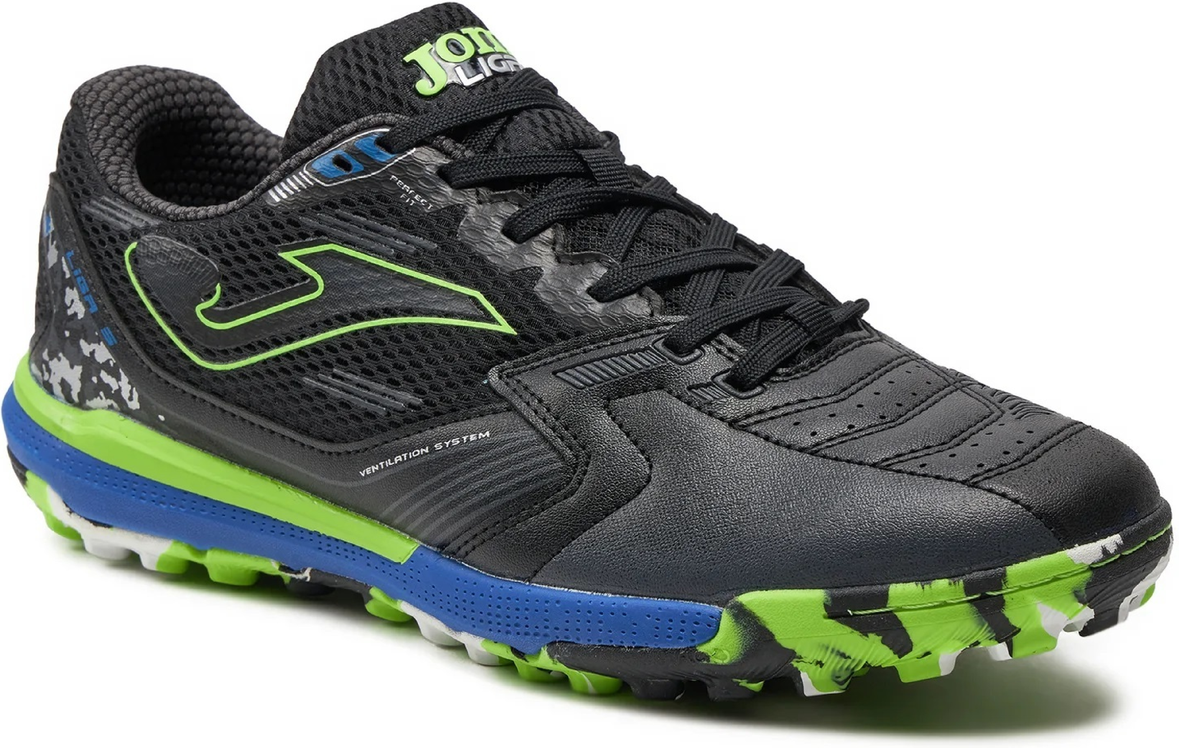 Сороконожки мужские JOMA Liga 5 2401 Black Turf LIGS2401TF 43 черные фото 3