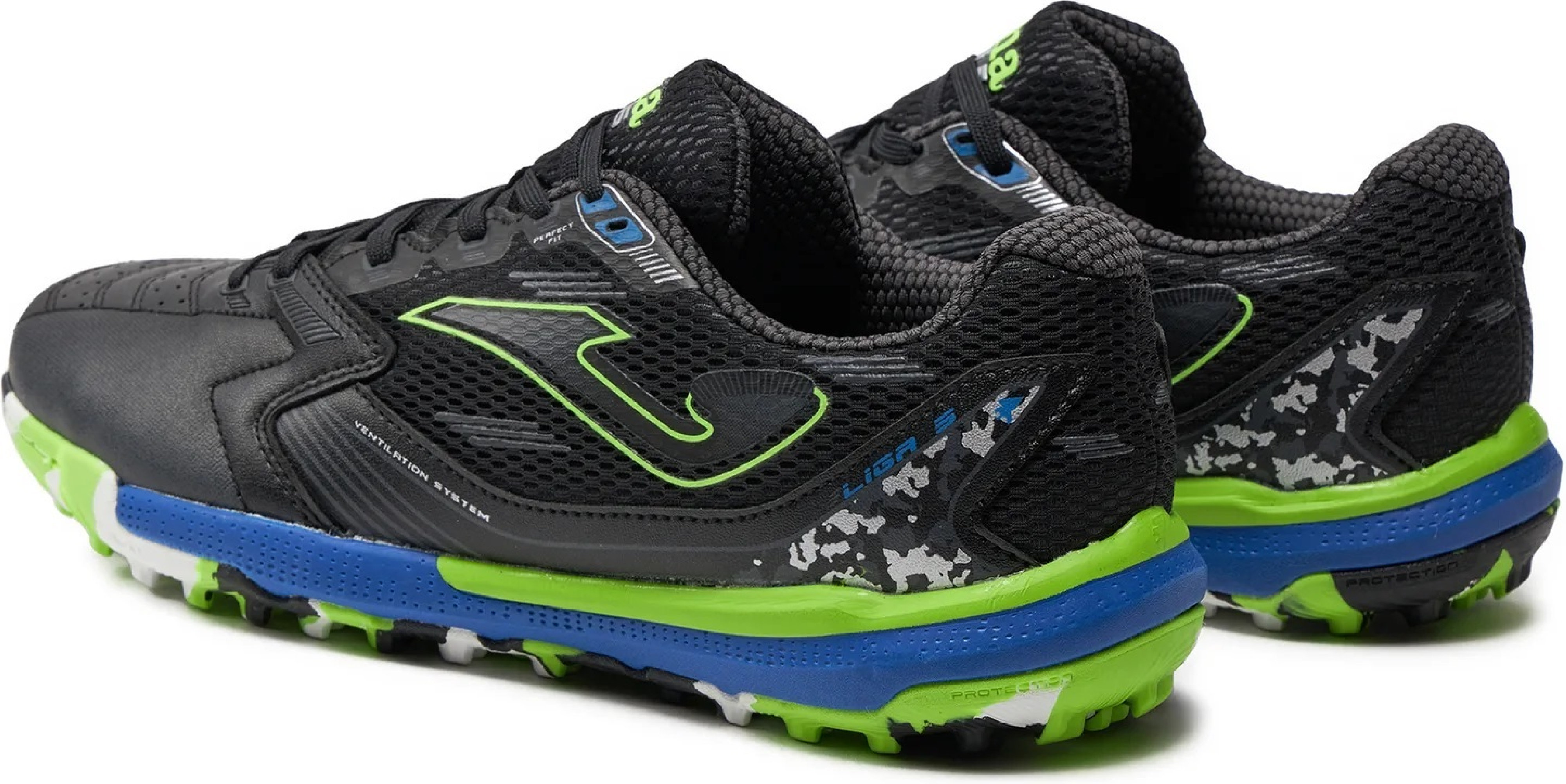 Сороконожки мужские JOMA Liga 5 2401 Black Turf LIGS2401TF 44 черные фото 4