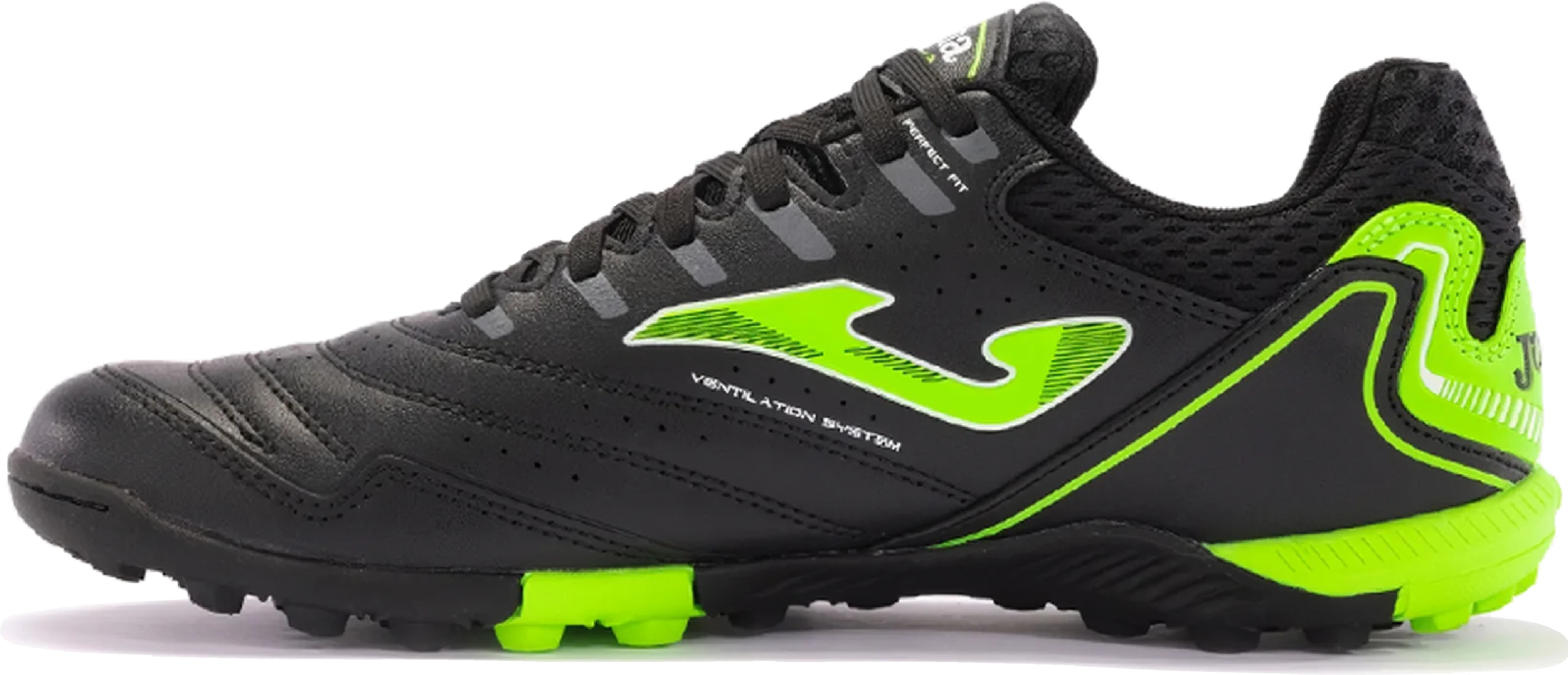 Сороконожки мужские JOMA Maxima 2401 Black Green Turf MAXS2401TF 44 черные фото 2