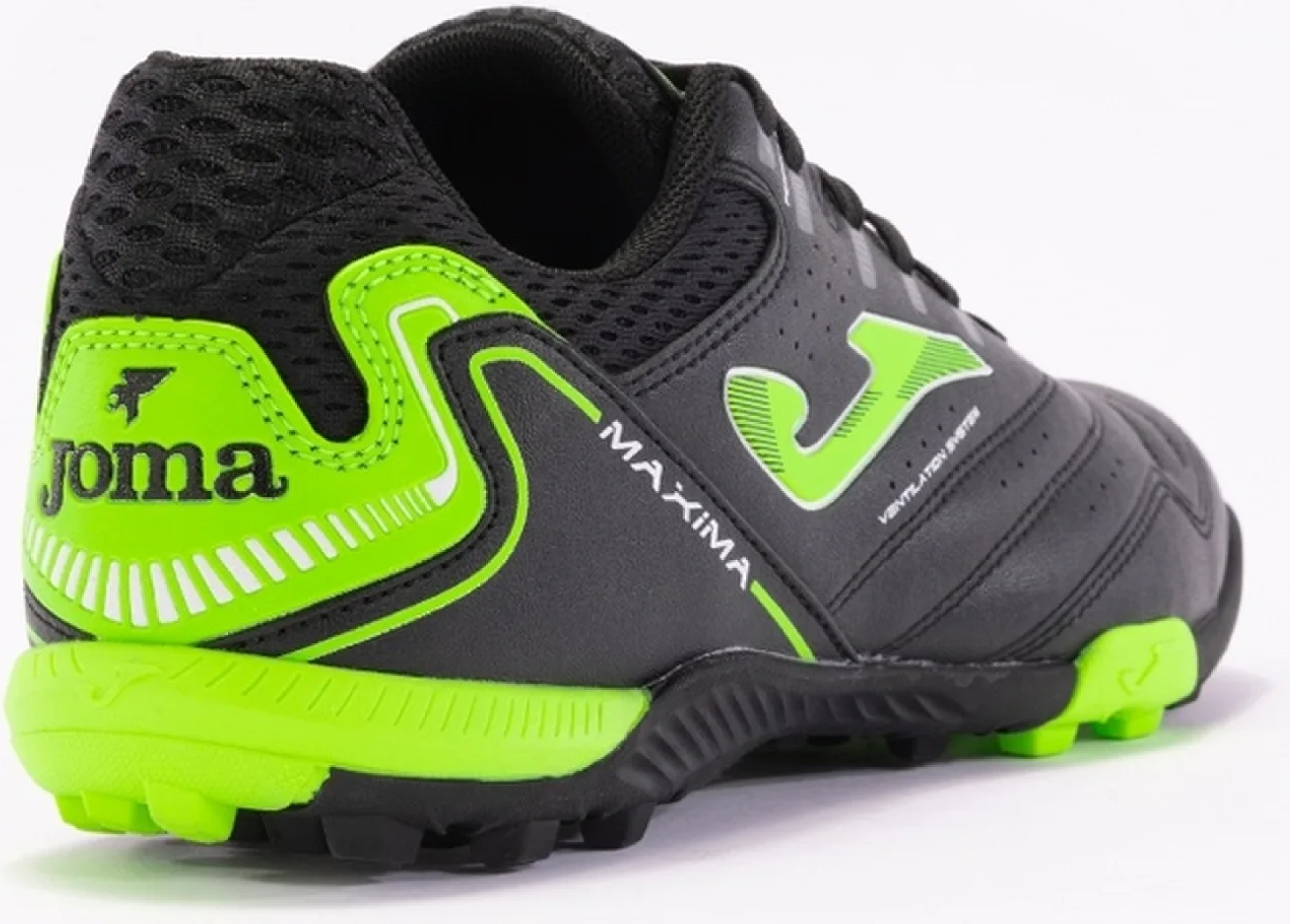 Сороконожки мужские JOMA Maxima 2401 Black Green Turf MAXS2401TF 44 черные фото 3