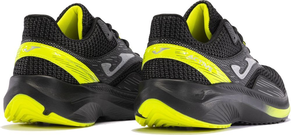 Кроссовки мужские JOMA Active 2431 Black Lemon Fluor RACTIW2431 45 черные фото 
