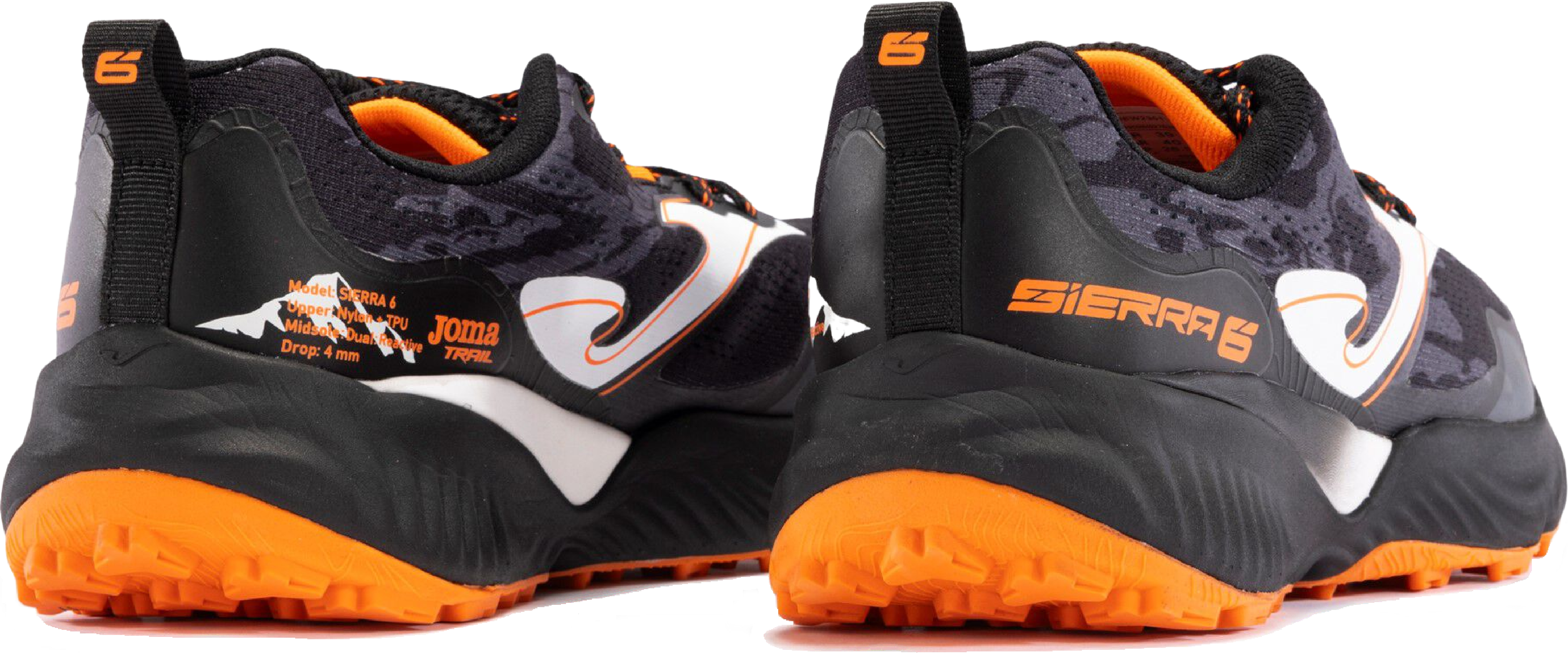 Кроссовки мужские JOMA Sierra Men 2301 Black Orange TKSIEW2301 45 черные фото 