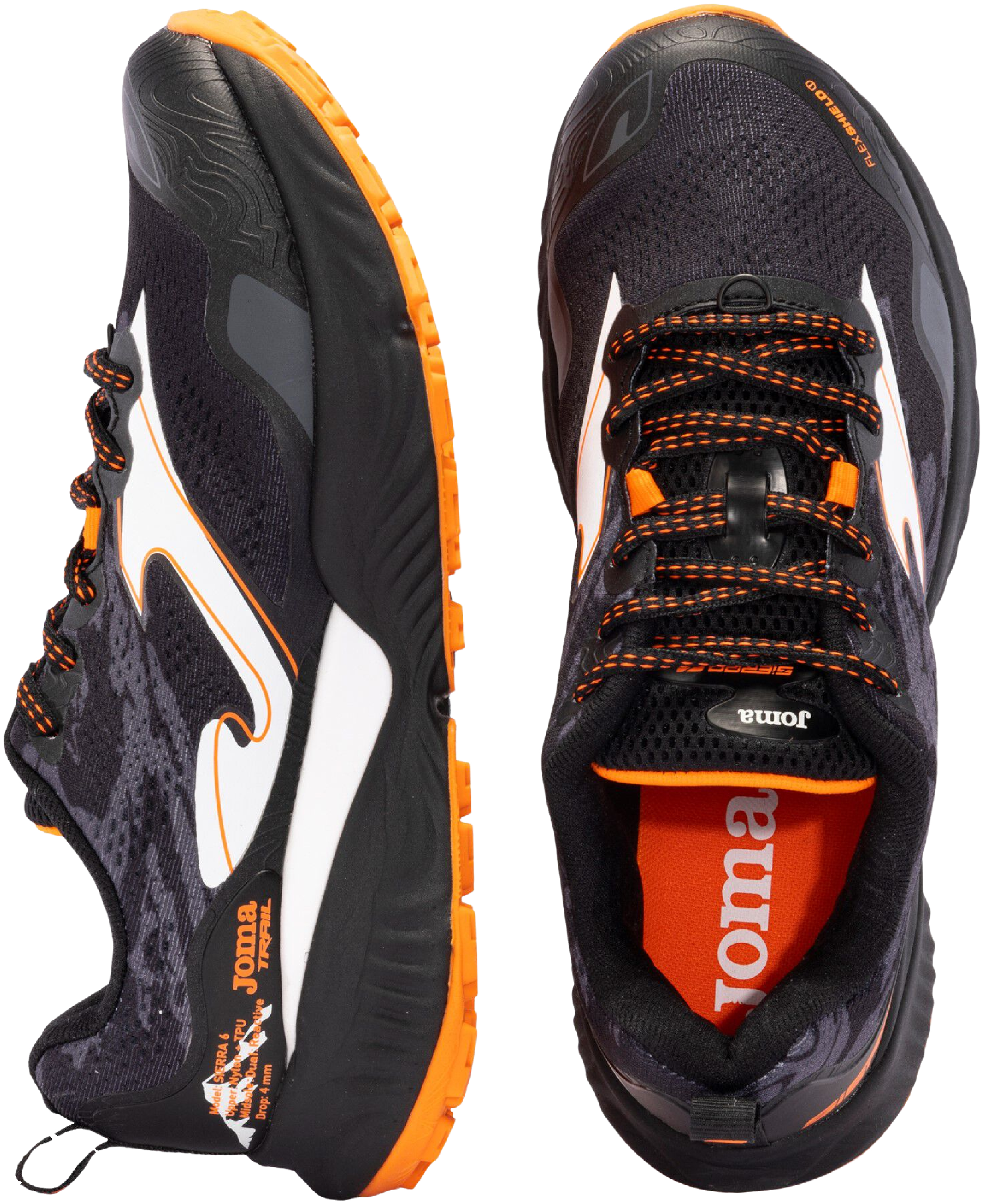 Кроссовки мужские JOMA Sierra Men 2301 Black Orange TKSIEW2301 45 черные фото 