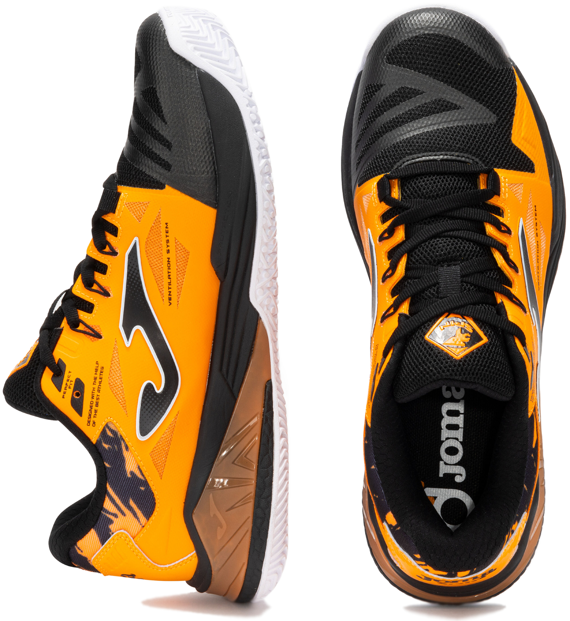Кроссовки для тенниса мужские JOMA Spin Men 2508 Orange TSPINS2508OM 41 оранджевые фото 