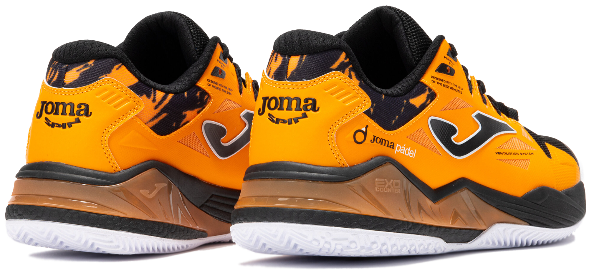 Кроссовки для тенниса мужские JOMA Spin Men 2508 Orange TSPINS2508OM 43 оранджевые фото 