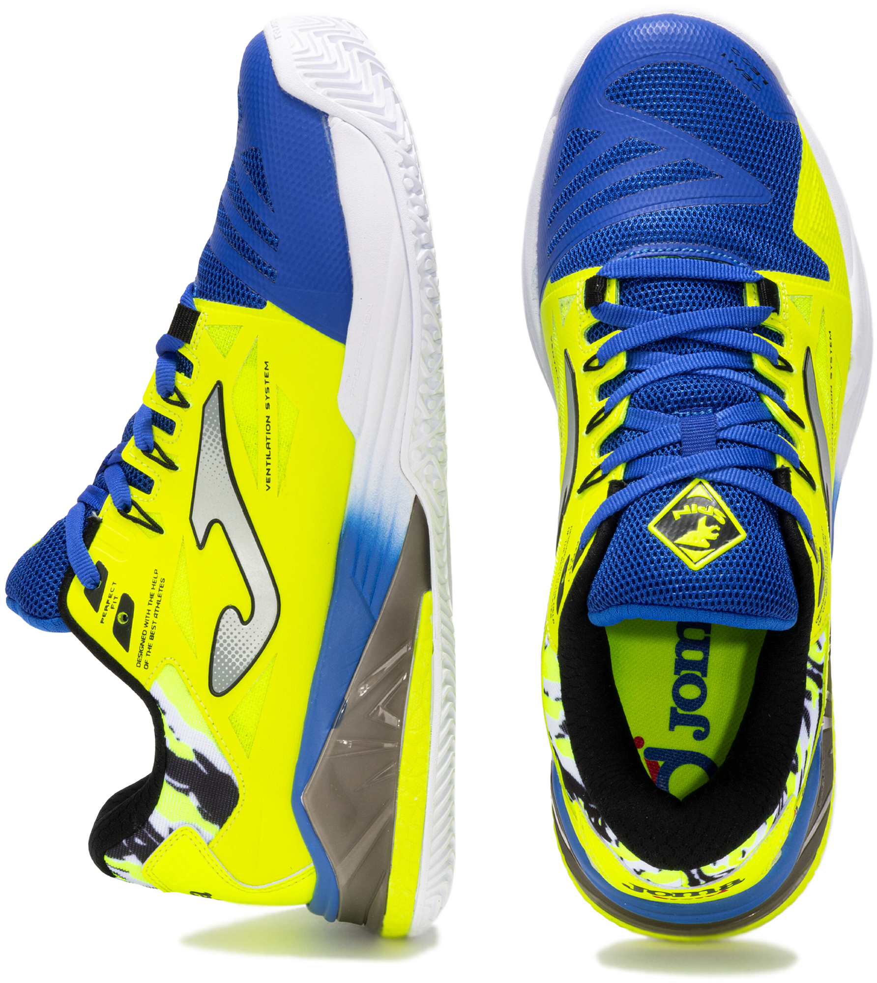 Кроссовки для тенниса мужские JOMA Spin Men 2509 Royal Yellow TSPINS2509OM 43 синие фото 