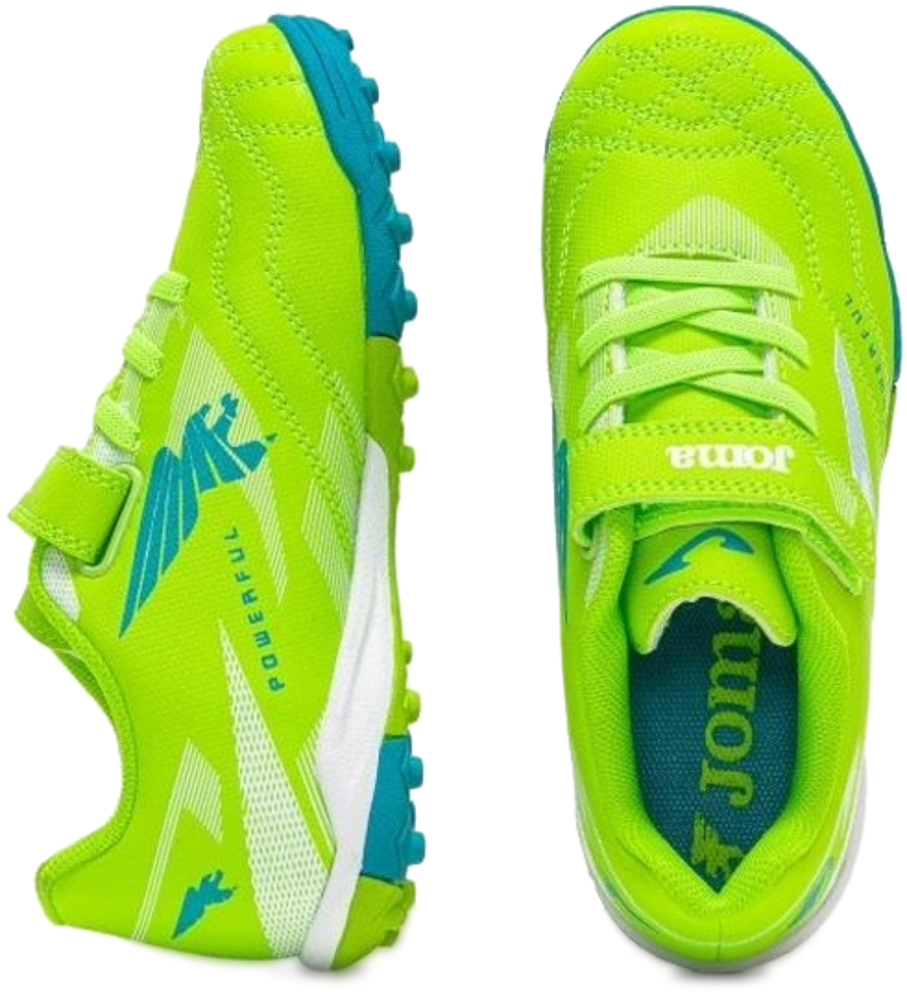 Сороконожки детские JOMA Powerful Jr 2615 Green Turf POJS2615TFV 24 зеленые фото 4