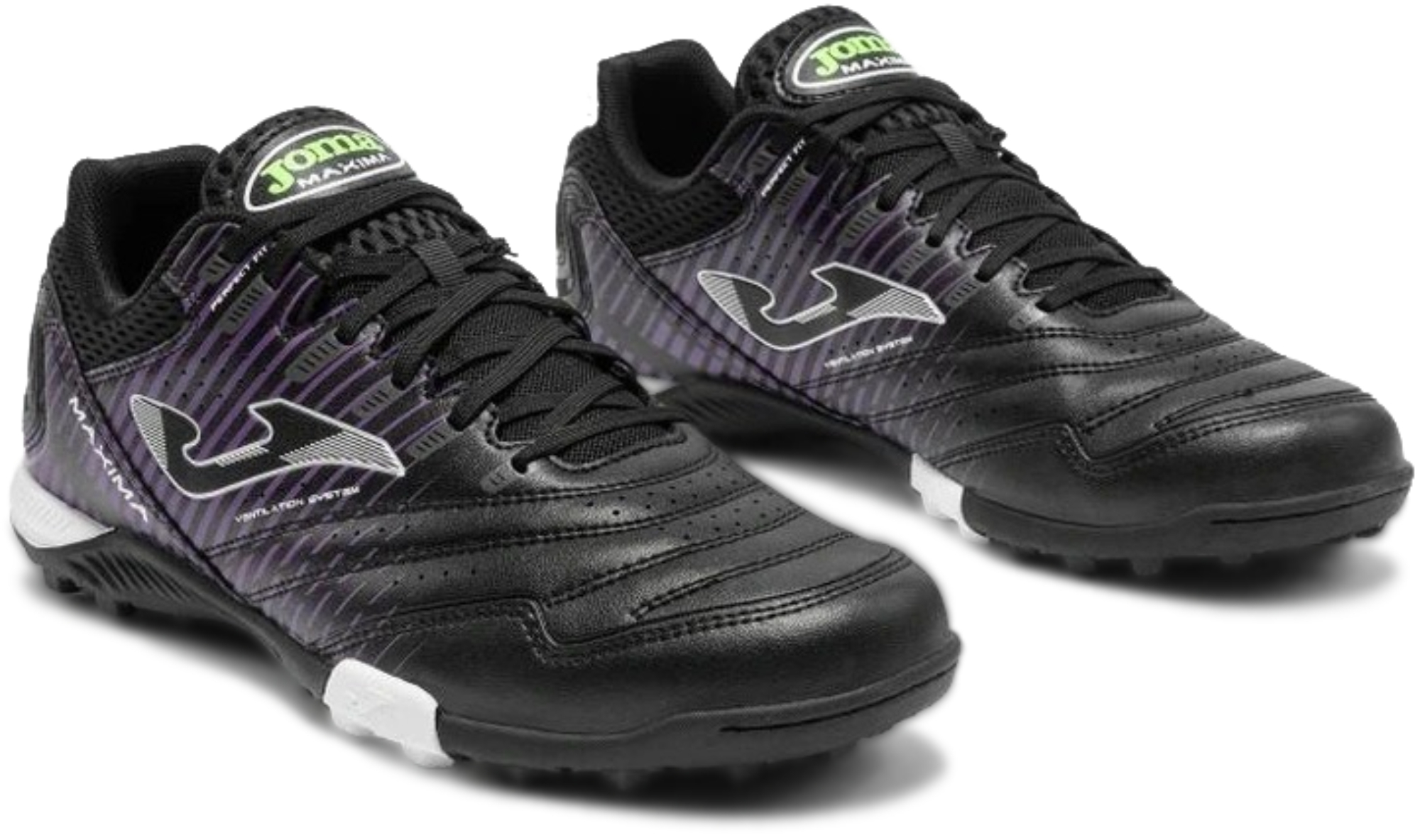 Сороконожки мужские JOMA Maxima 2631 Black Fuchsia Turf MAXS2631TF 45 черные фото 