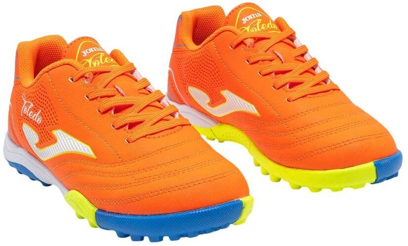 Сороконожки детские JOMA Toledo Jr 26 Turf TOJS2608TF 35 оранжевые фото 