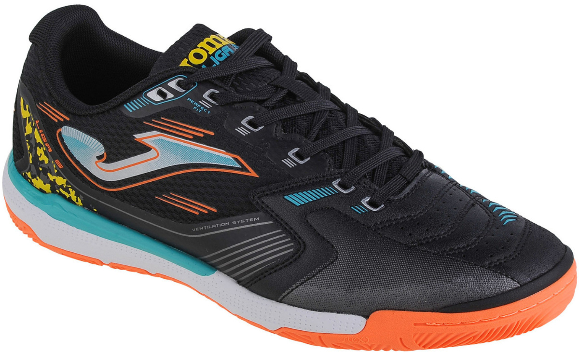 Футзалки чоловічі JOMA Liga-5 2301 Black Indoor LIGW2301IN 40 чорніфото2