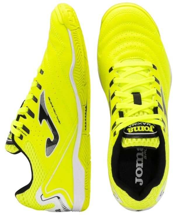 Футзалки мужские JOMA Maxima 2409 Lemon Fluor Indoor MAXW2409IN 45 лаймовые фото 