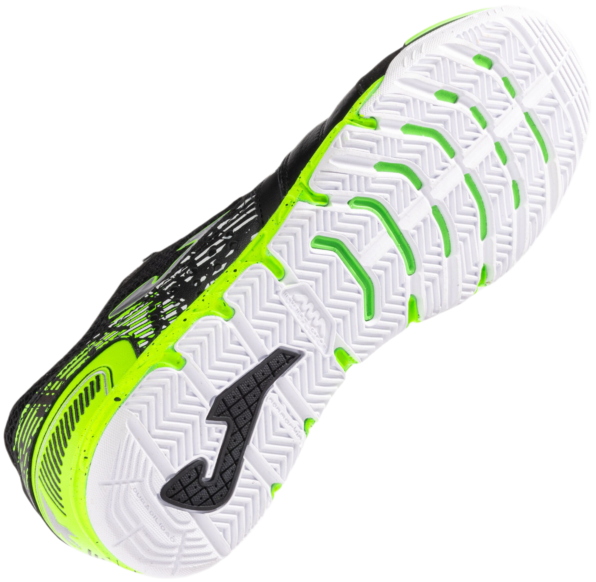 Футзалки мужские JOMA Mundial 2501 Black Green Indoor MUNS2501IN 44 черные фото 5