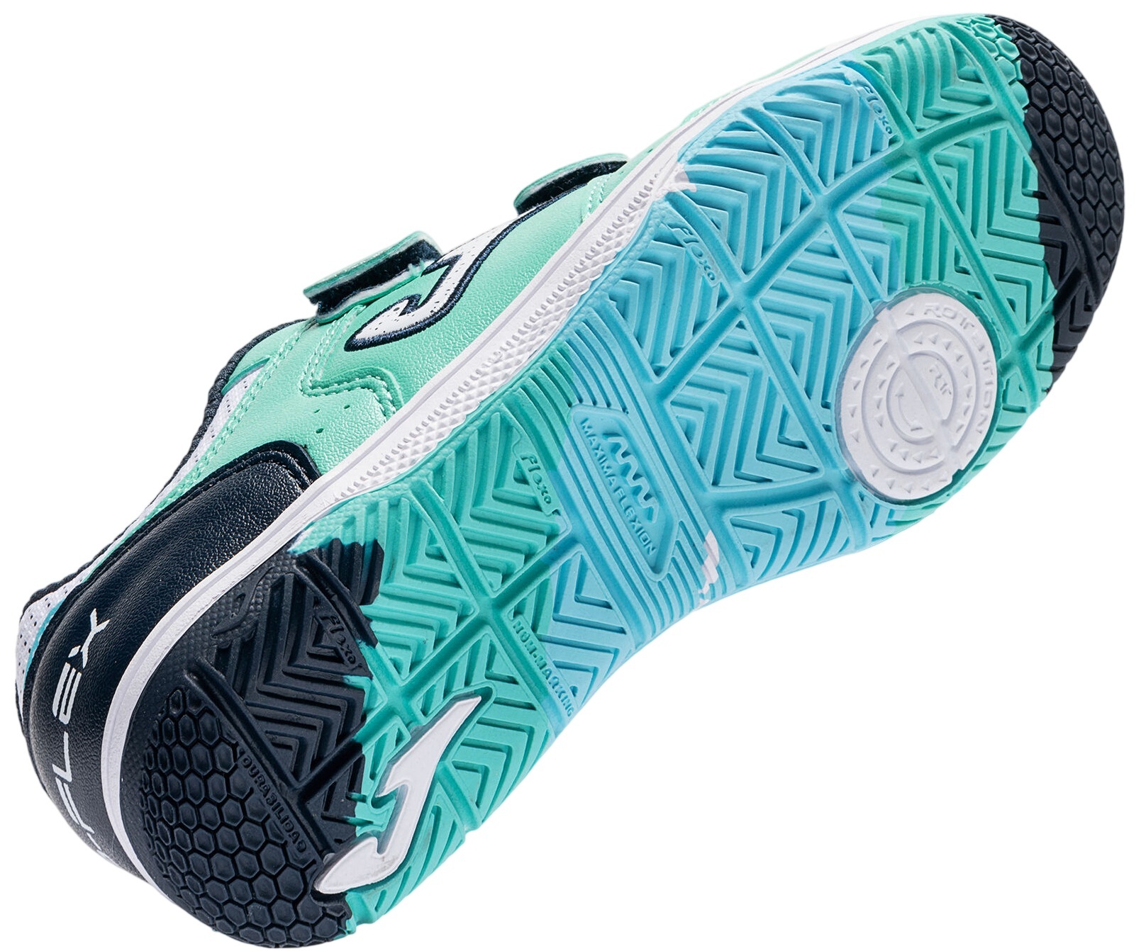 Футзалки детские JOMA Top Flex Jr 2627 Turquoise Indoor TPJS2627INV 35 бирюзовые фото5