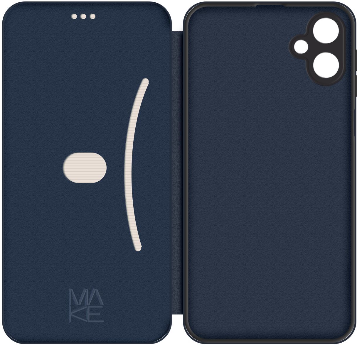 Чехол-книга MakeFuture для Samsung A07 Flip Blue Dark (MCP-SA07BL) фото 