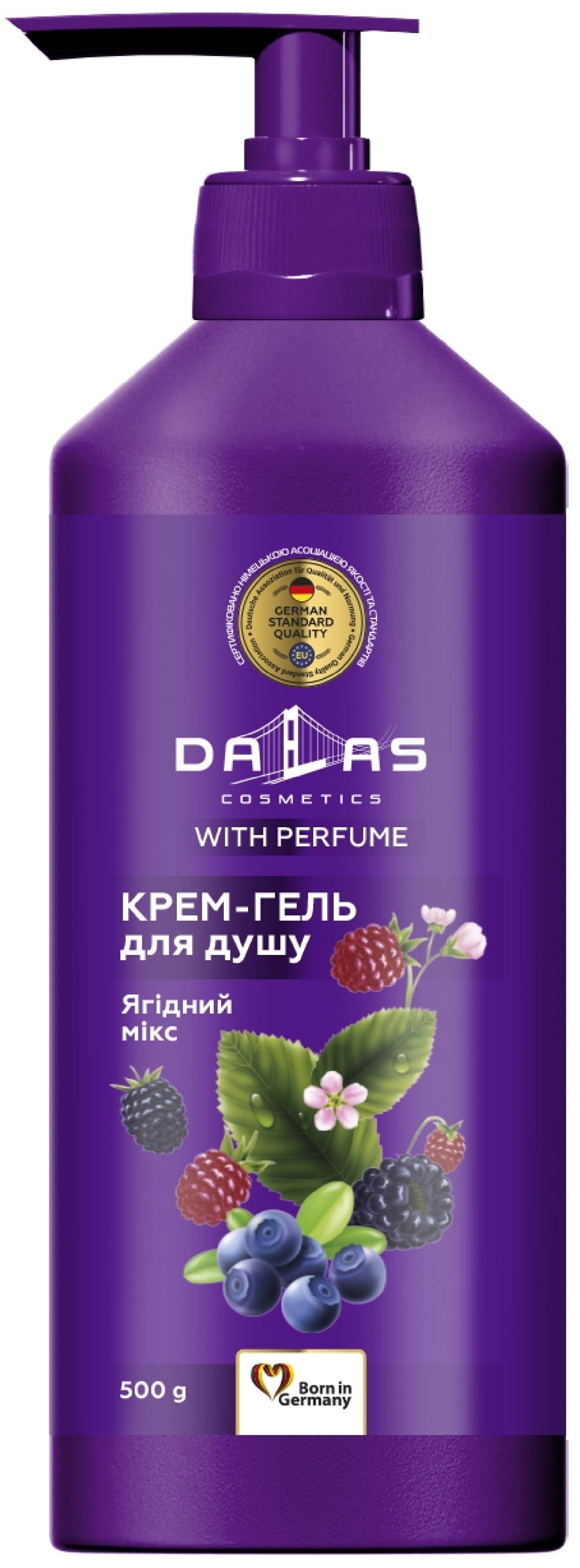 Крем-гель для душа Dalas Ягодный микс 500 г фото2