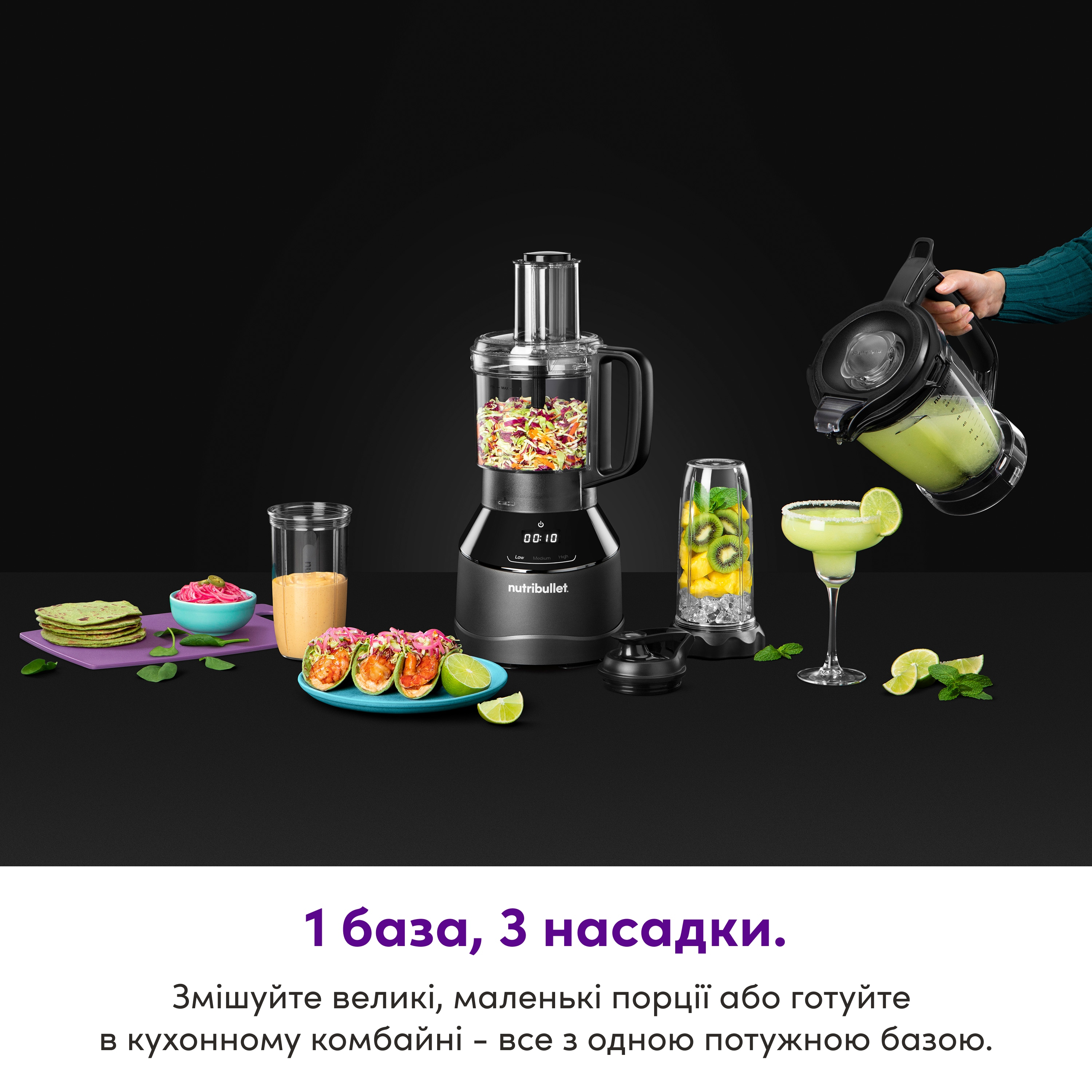 Блендер Nutribullet NBF580B TRIPPREPSYSTфото5