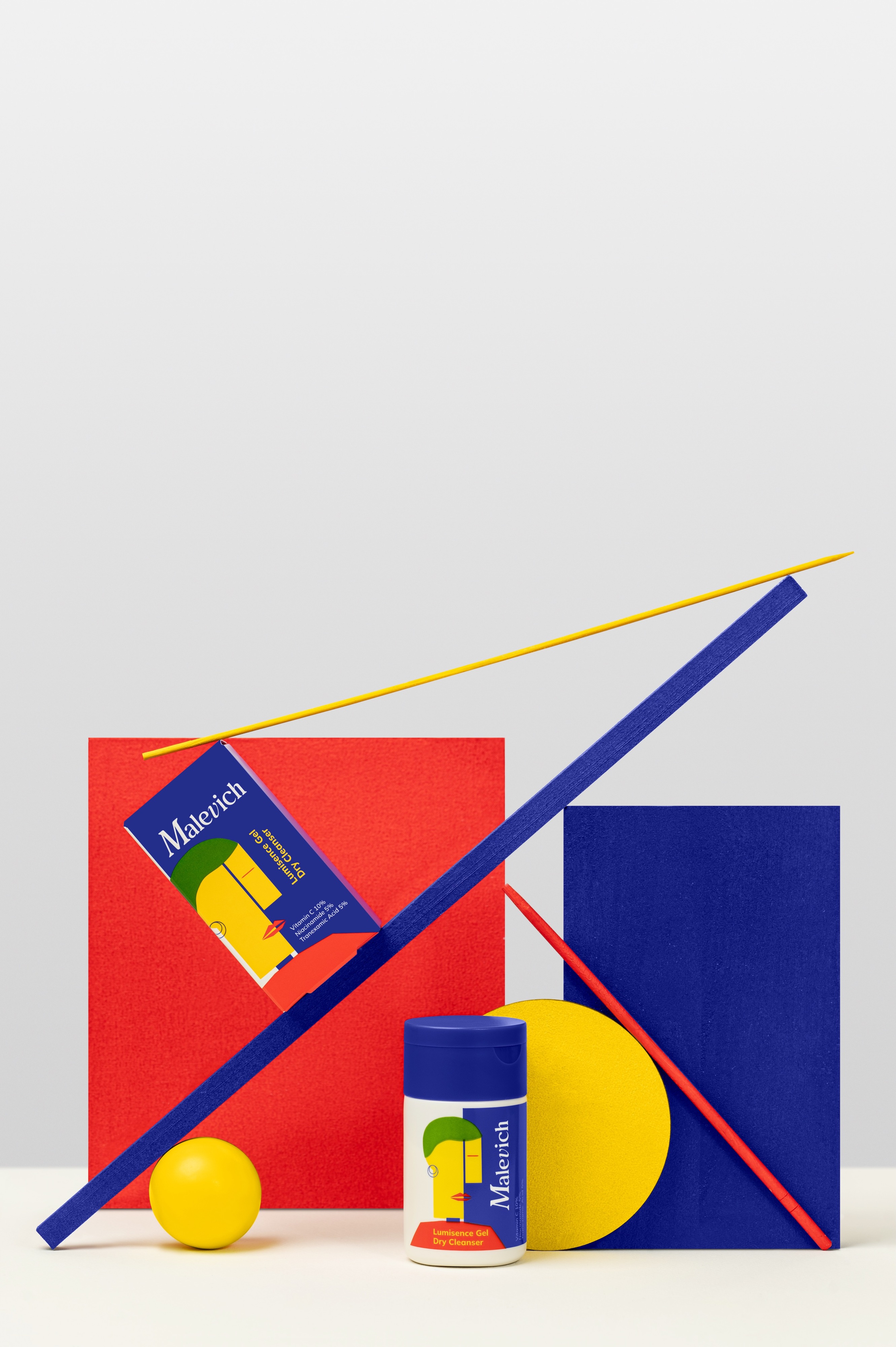 Сухой очищающий гель для лица Malevich для сияния кожи 60 г фото 3