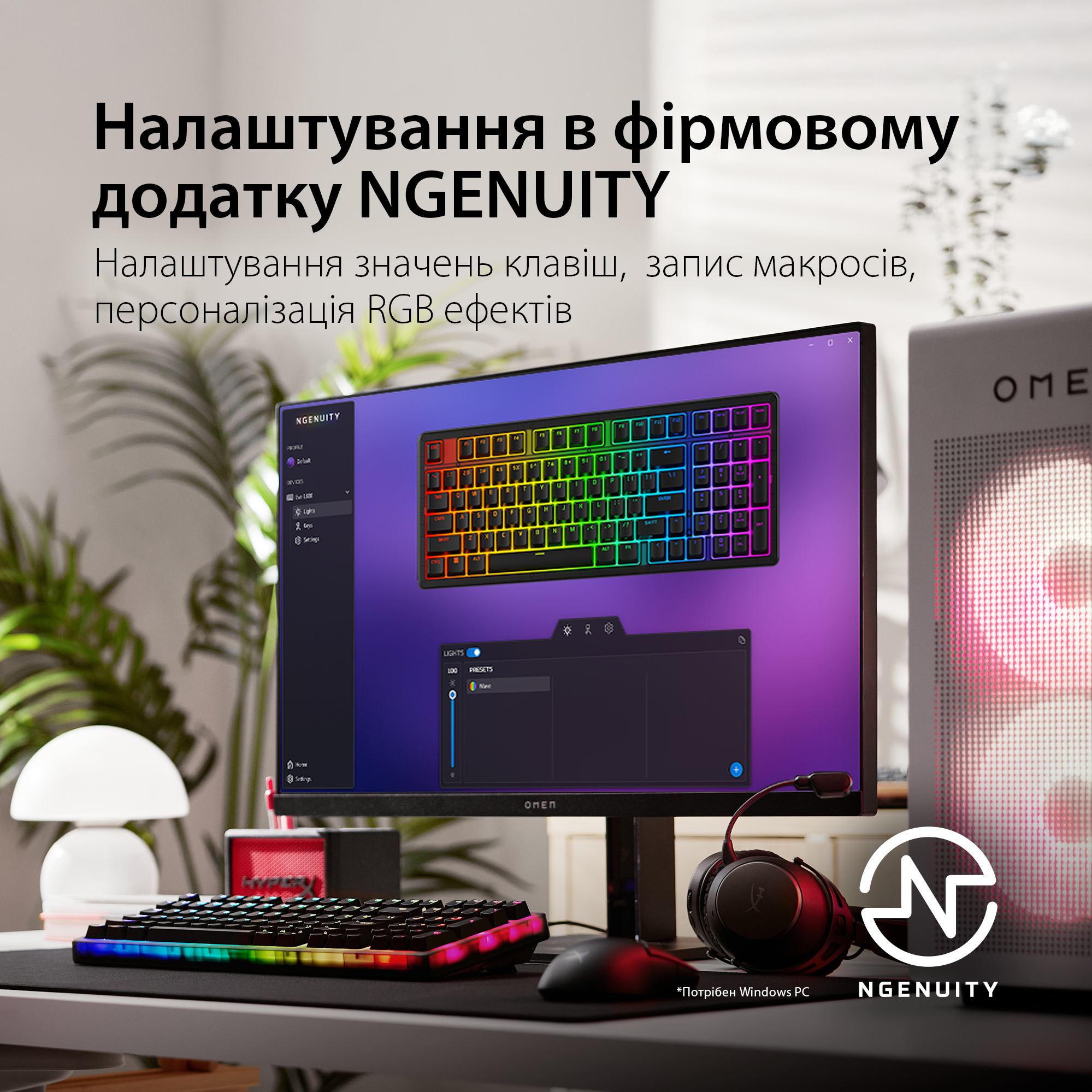 Игровая клавиатура HyperX Origins 2 1800 HX Red USB Black (B4QS4AA) фото 9