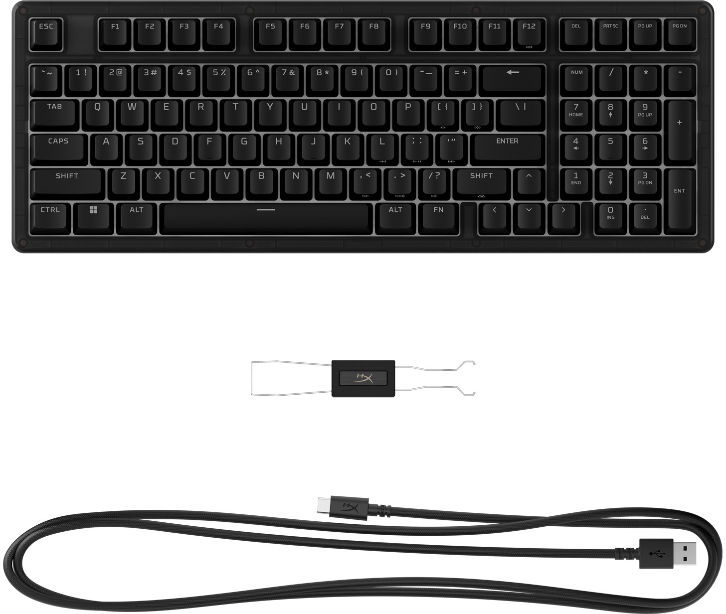 Игровая клавиатура HyperX Origins 2 1800 HX Red USB Black (B4QS4AA) фото 4