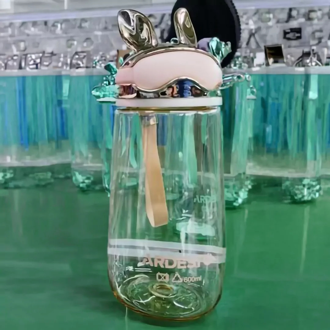 Пляшка для води ARDESTO Bunny 600мл, жовтий (AR2260BY)фото