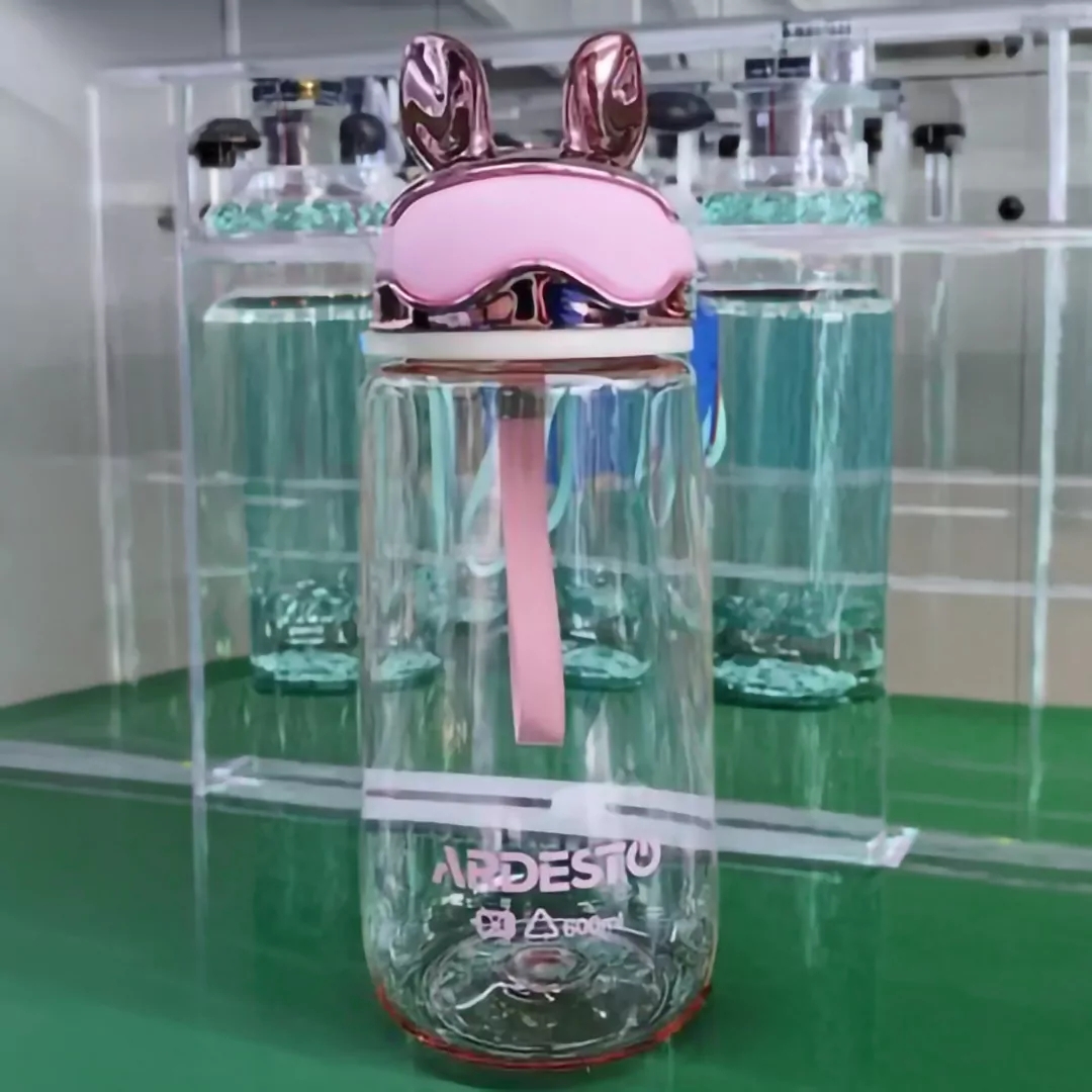 Пляшка для води ARDESTO Bunny 600мл, рожевий (AR2260BP)фото