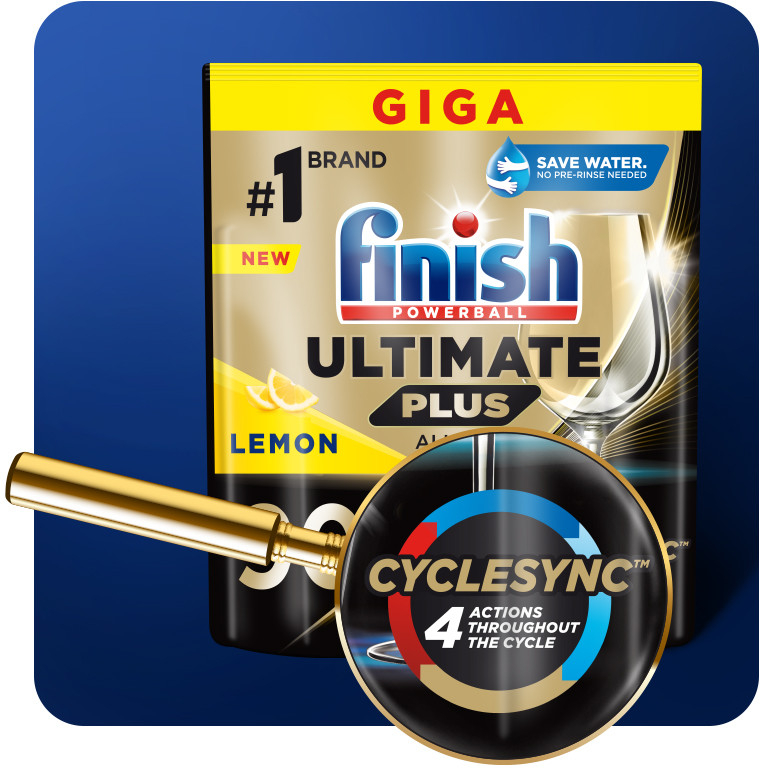 Капсулы для посудомоечных машин Finish Ultimate Plus All in 1 Лимон 45 шт фото 2