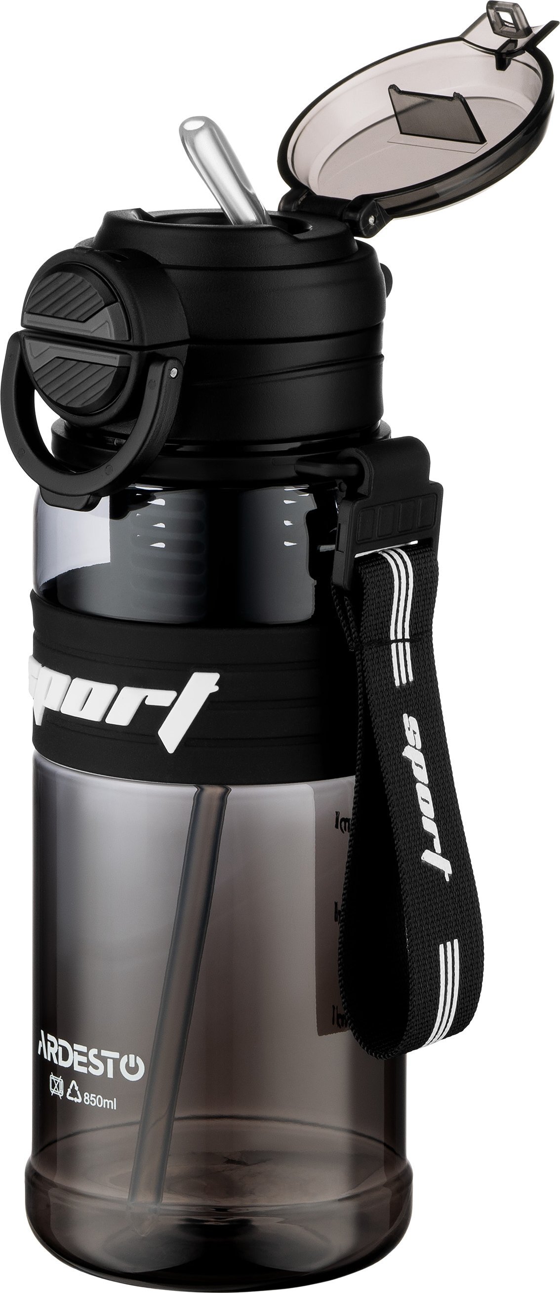 Бутылка для воды ARDESTO Urban 850мл, черный (AR2285UB) фото 