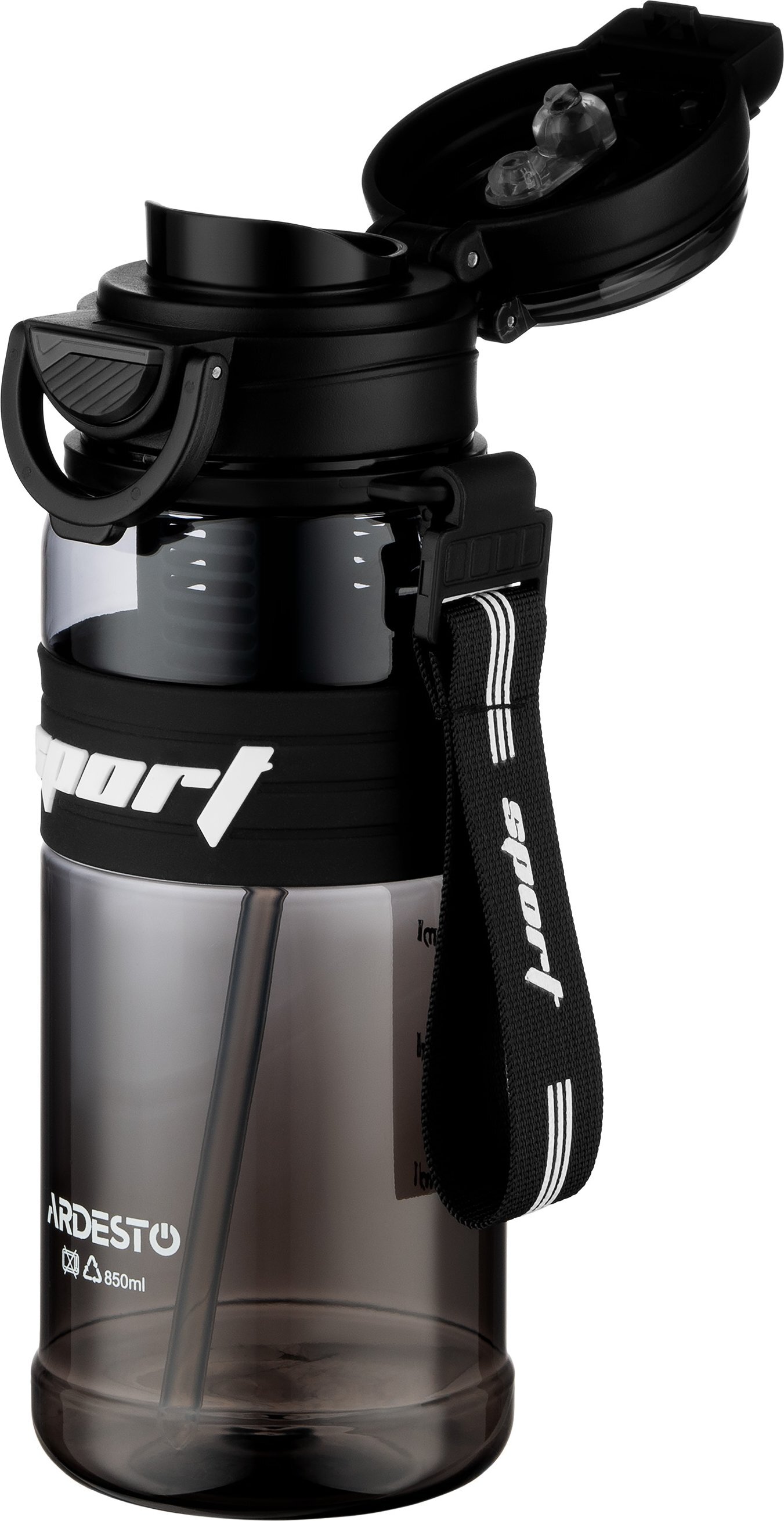 Бутылка для воды ARDESTO Urban 850мл, черный (AR2285UB) фото 