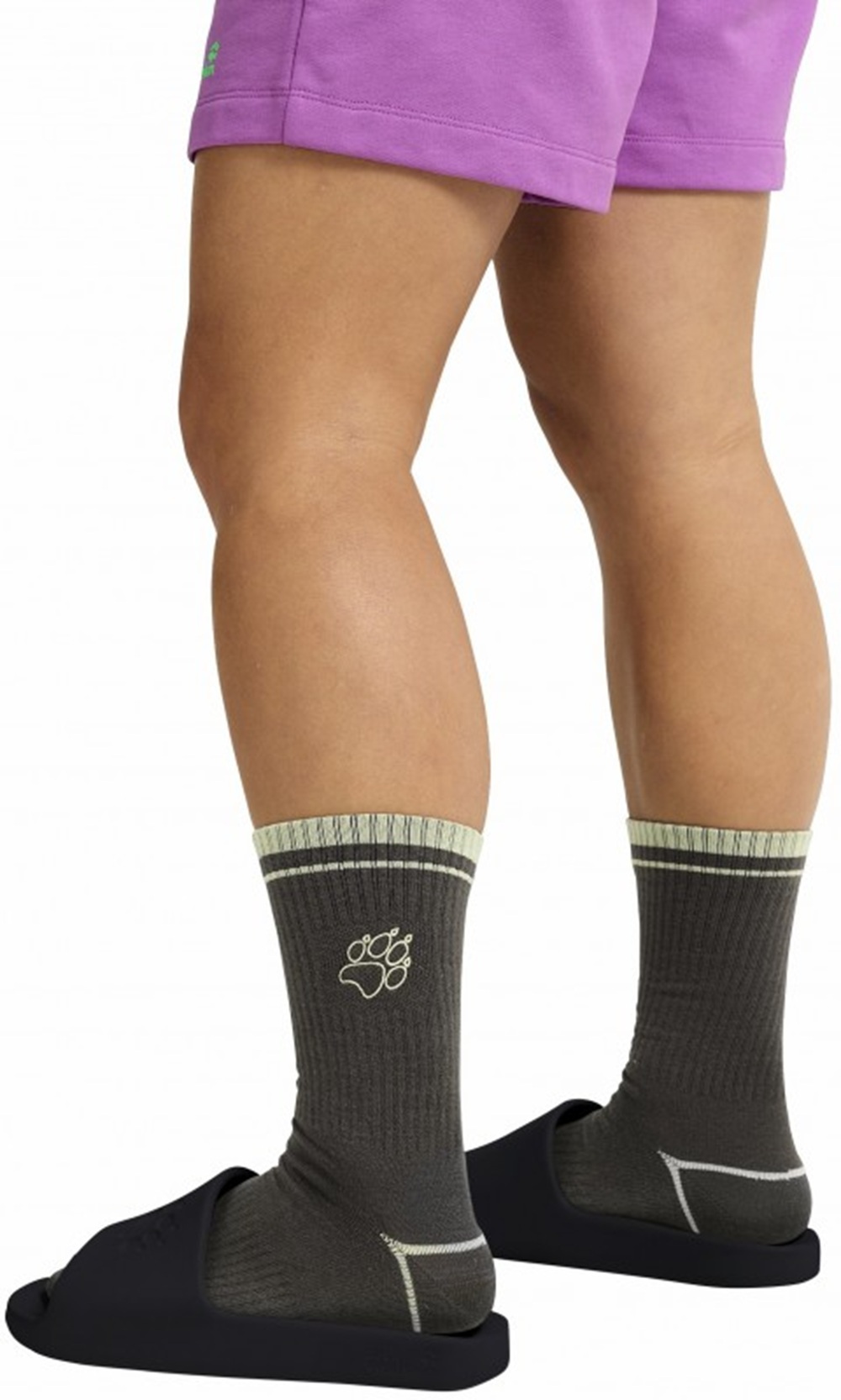 Шлепанцы Jack Wolfskin Paw Slider A65742_6000 43 (9 UK) черные фото 8