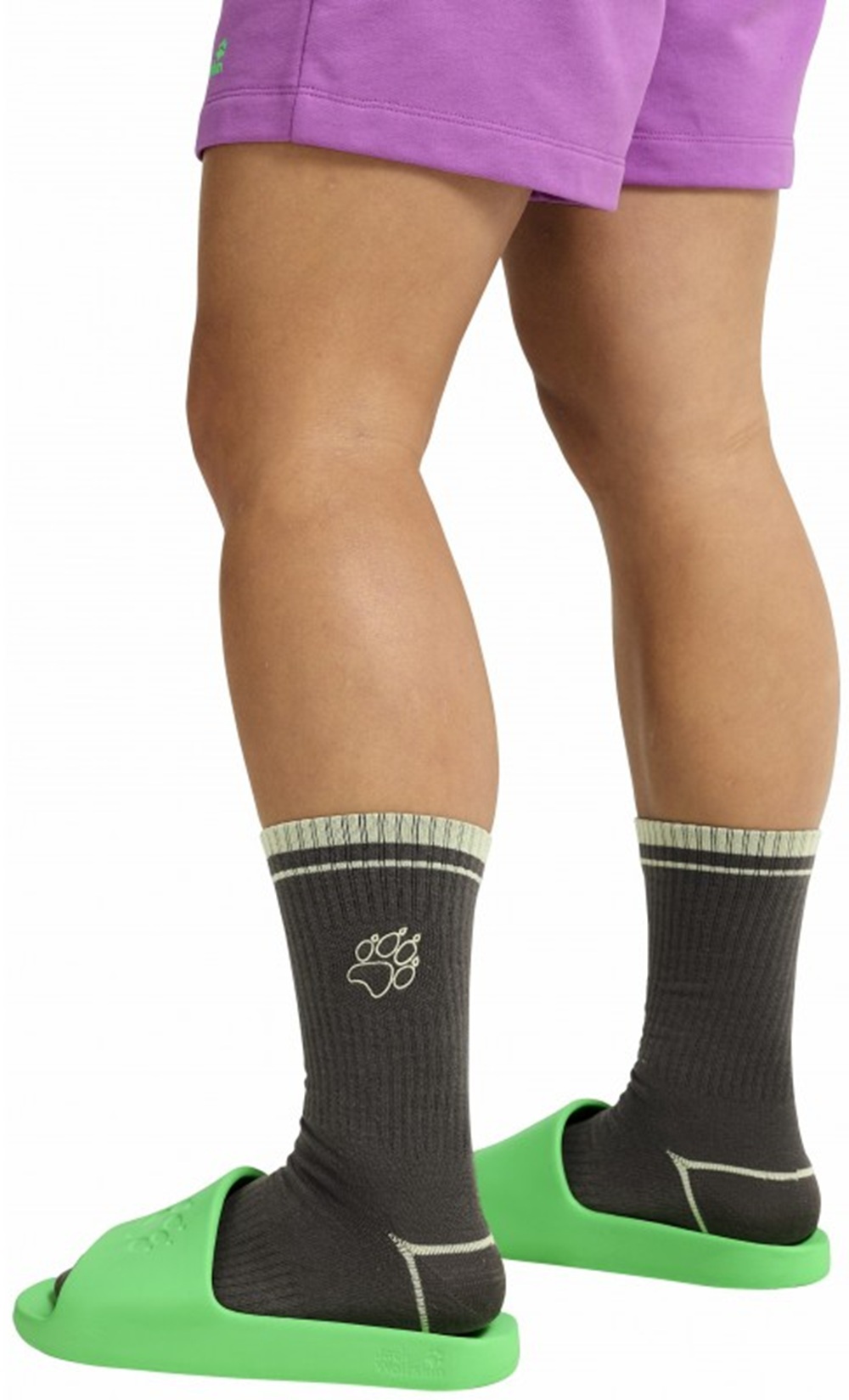 Шлепанцы Jack Wolfskin Paw Slider A65742_E0278 40,5 (7 UK) зеленые фото 