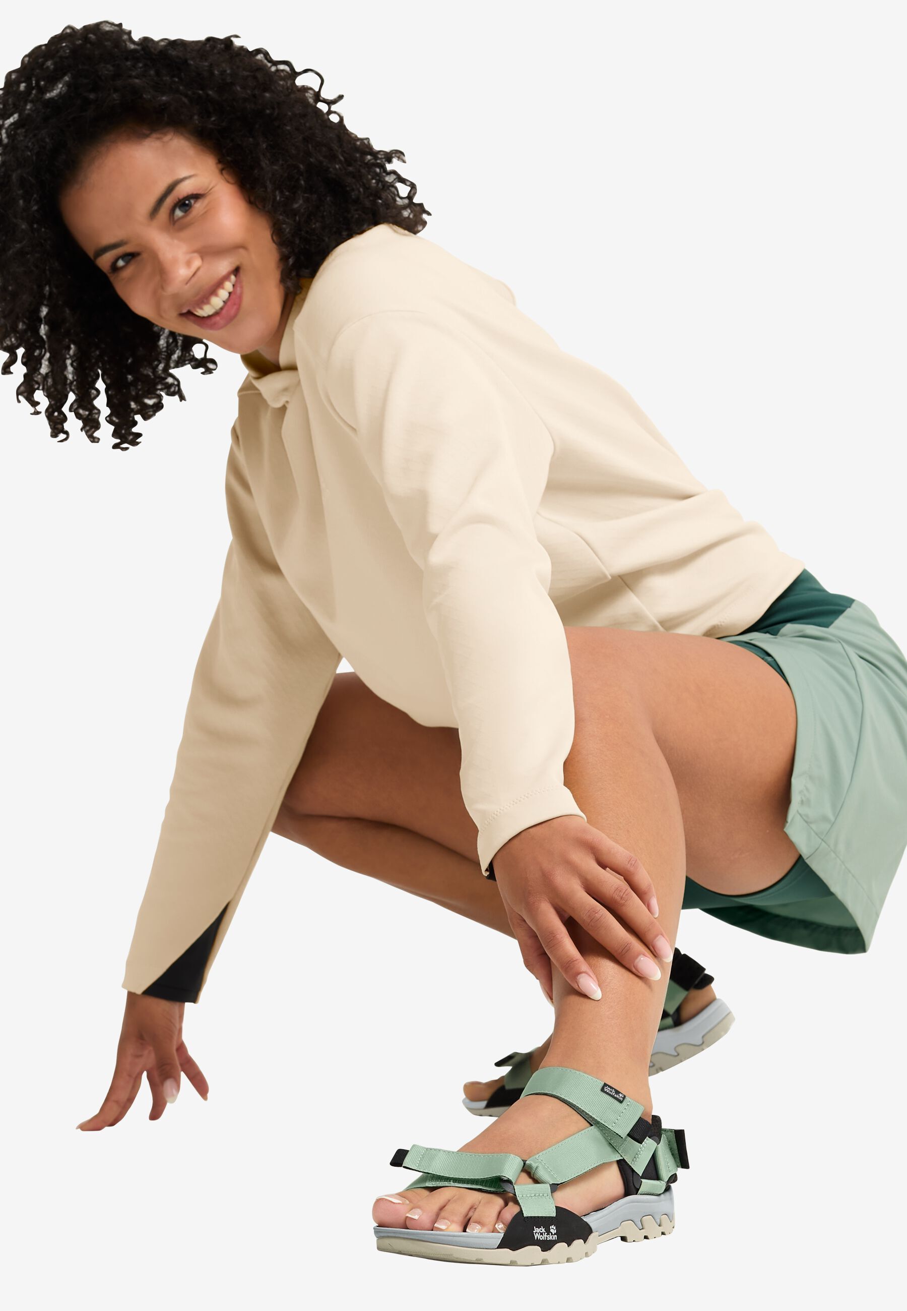 Сандали женские Jack Wolfskin Ridge Sandal W A65590_E0272 38 (5 UK) зеленые фото 