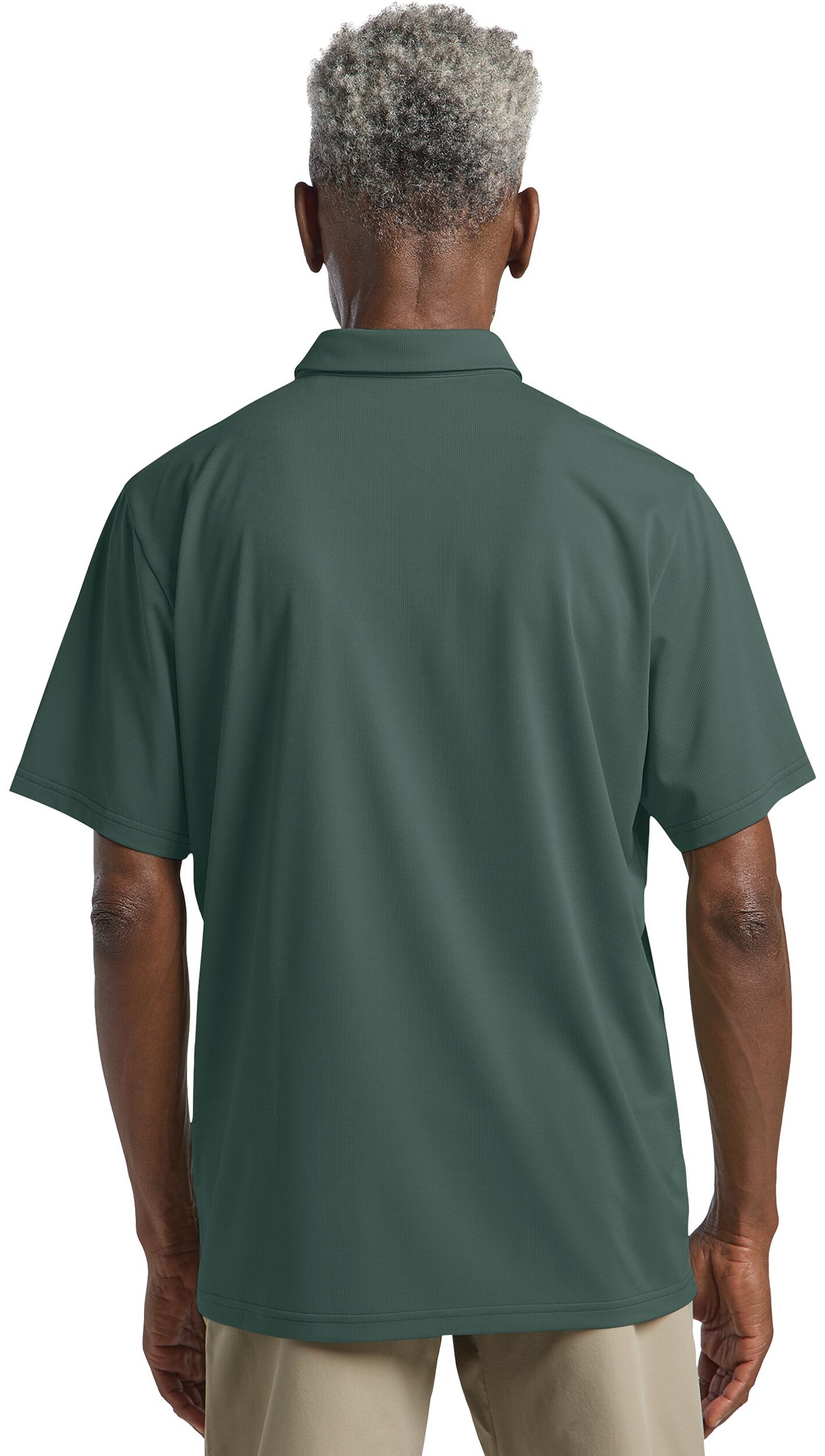 Поло спортивное мужское Jack Wolfskin Delgami Polo M 1809801_E0271 XL зеленое фото 